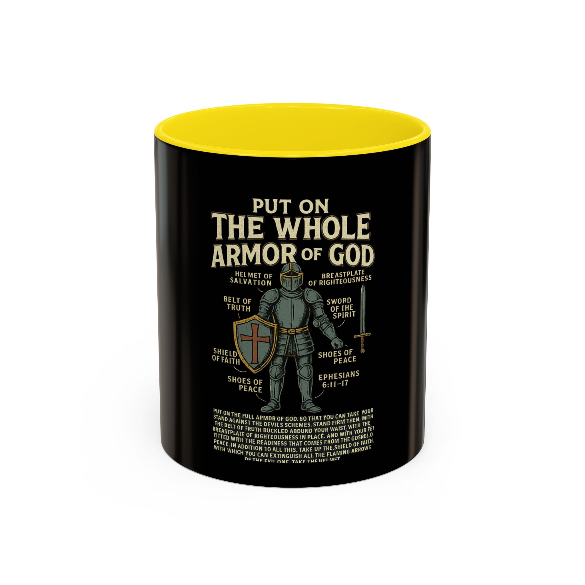 Faith-Inspired Black Coffee Mug