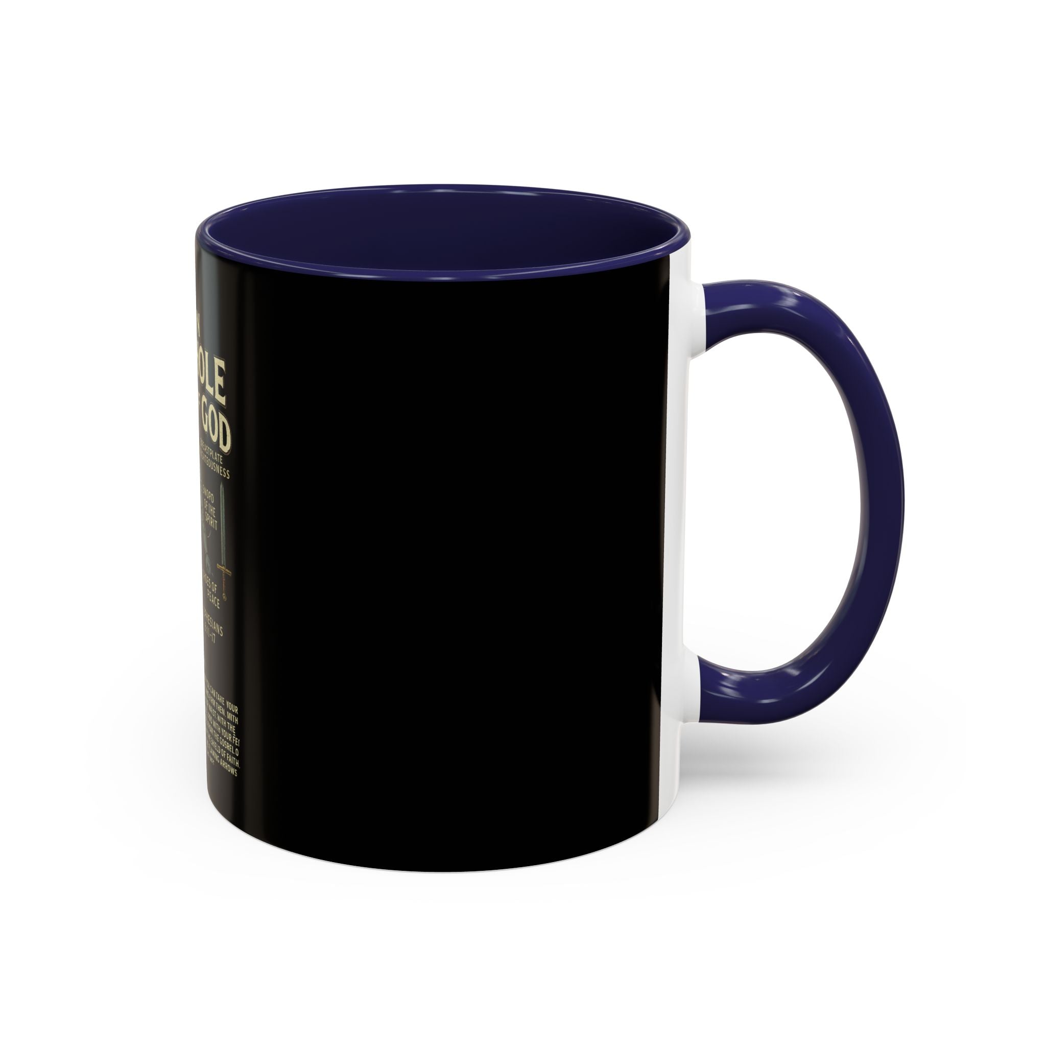 Faith-Inspired Black Coffee Mug