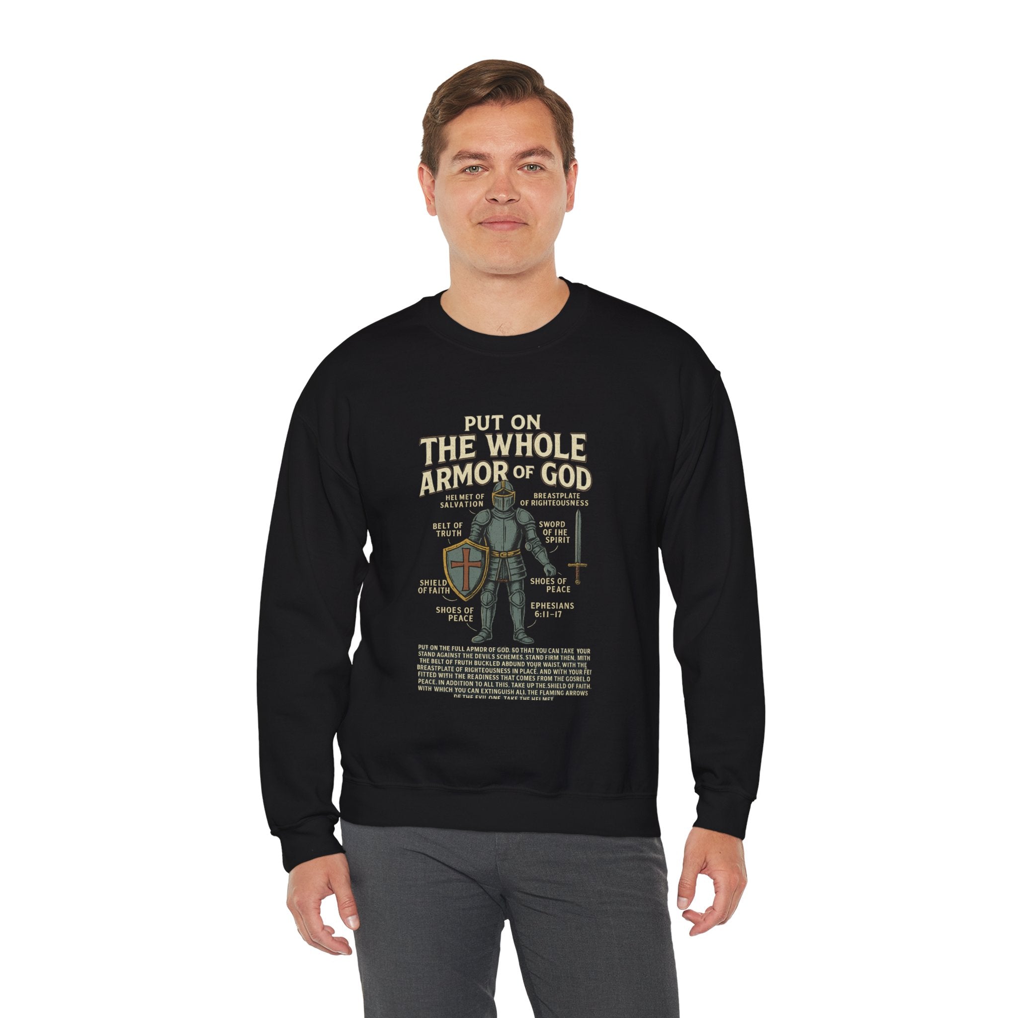 Faith-Inspired Armor of God Crewneck Sweatshirt