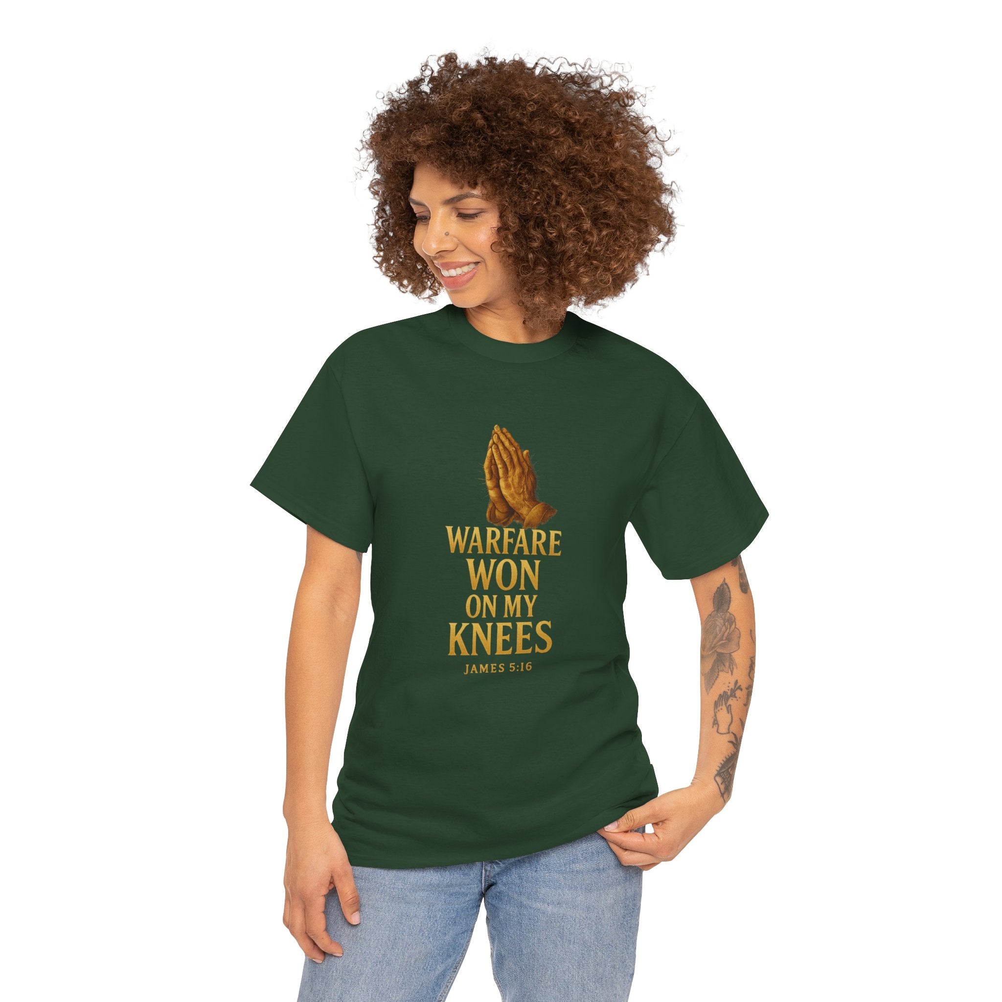 Warfare Won on My Knees Unisex Tee