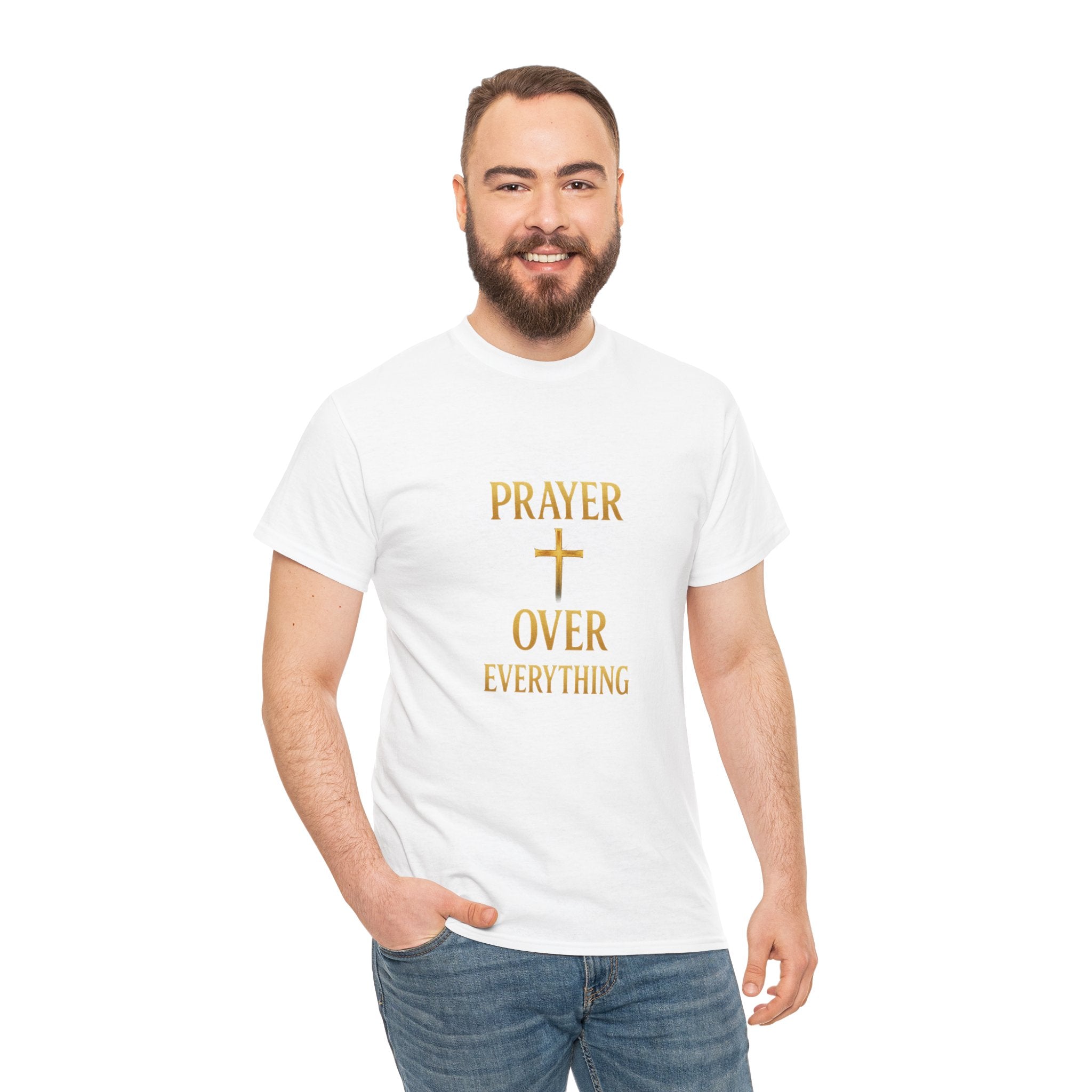 Prayer Over Everything Unisex Heavy Cotton Tee