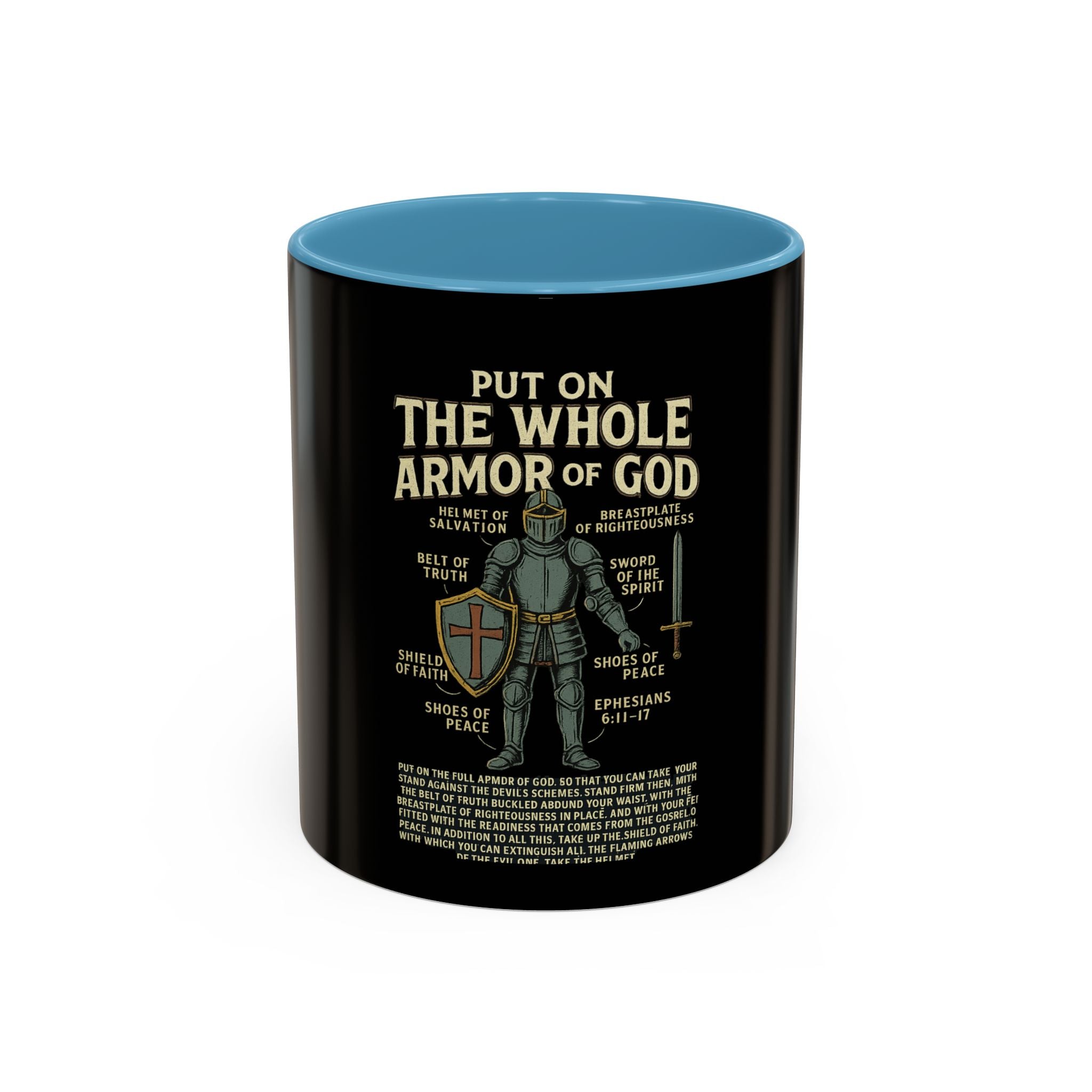 Faith-Inspired Black Coffee Mug