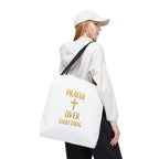 Faith-Inspired Tote Bag - "Prayer Over Everything"