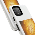 Inspirational Phone Case: Walk in Freedom and Fire