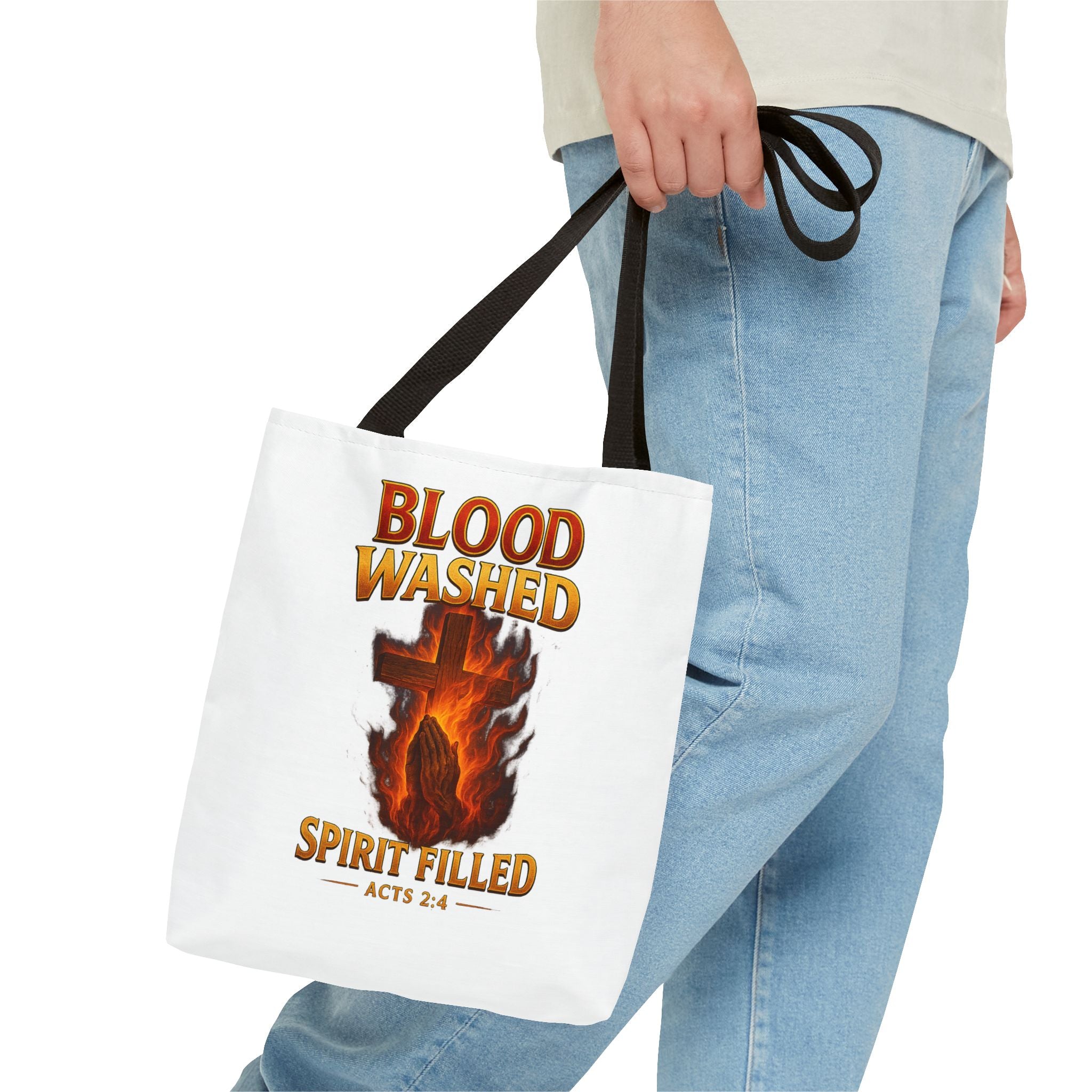 Blood Washed Spirit Filled Tote Bag