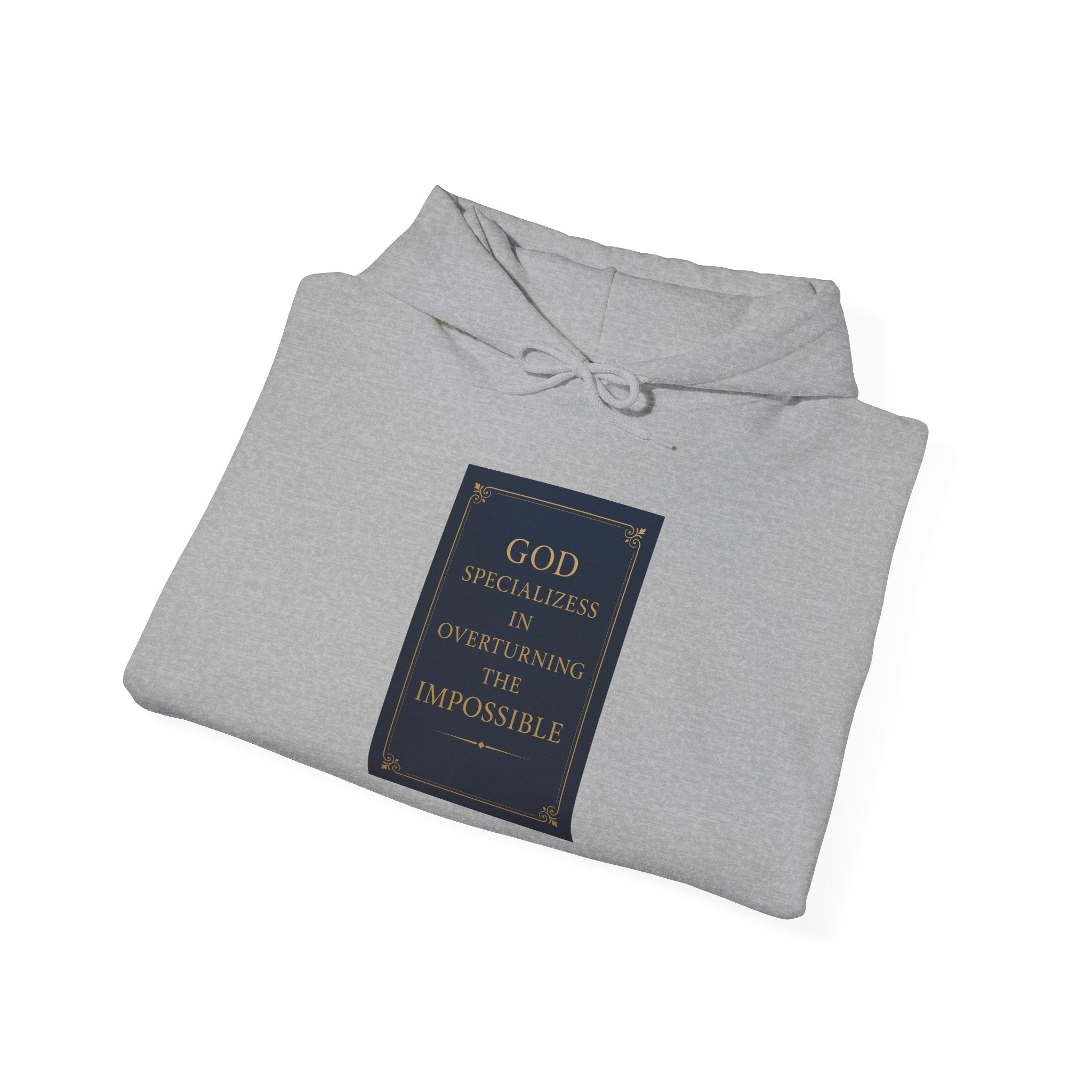 Inspirational God Quote Hoodie, Cozy Sweatshirt for Faith, Religion Gift, Spiritual Wear, Unisex Hooded Sweatshirt