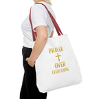 Faith-Inspired Tote Bag - "Prayer Over Everything"
