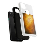 Inspirational Phone Case: Walk in Freedom and Fire