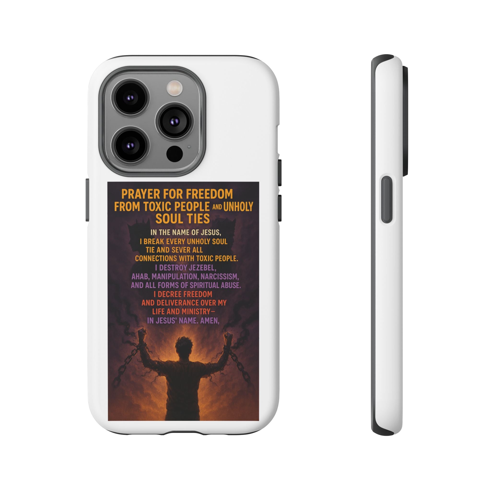 Tough Cases: Empowering Phone Case with Inspirational Prayer