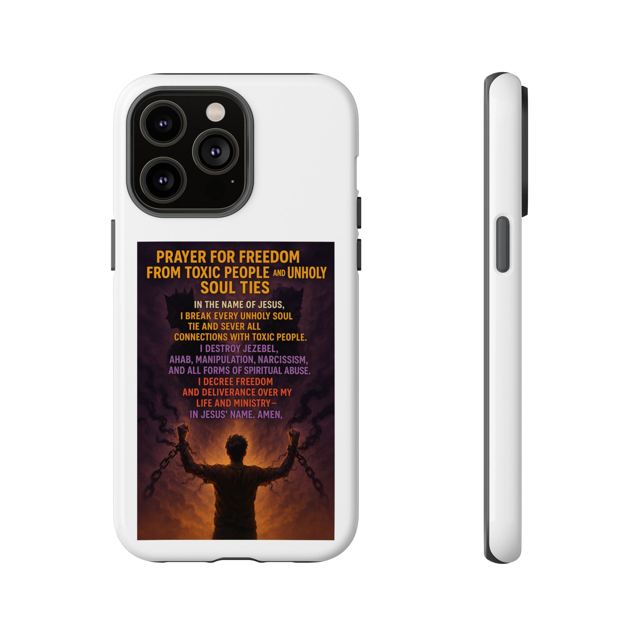 Tough Cases: Empowering Phone Case with Inspirational Prayer