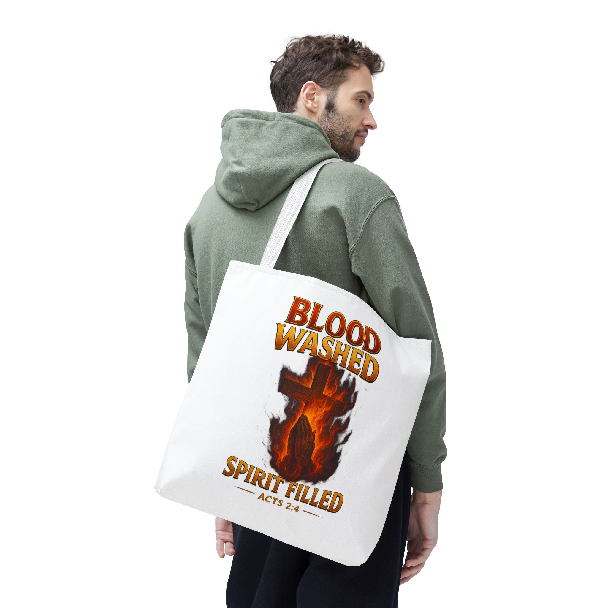 Blood Washed Spirit Filled Tote Bag