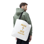 Faith-Inspired Tote Bag - "Prayer Over Everything"