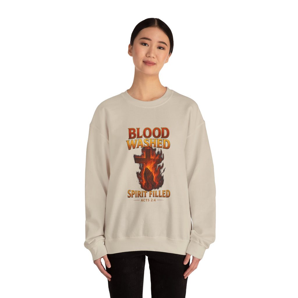 Blood Washed Spirit Filled Sweatshirt