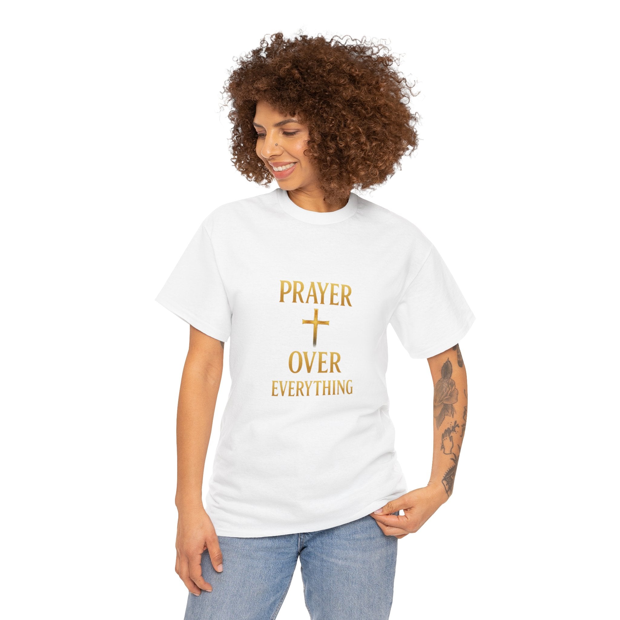 Prayer Over Everything Unisex Heavy Cotton Tee