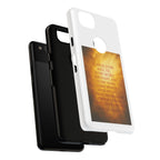 Inspirational Phone Case: Walk in Freedom and Fire