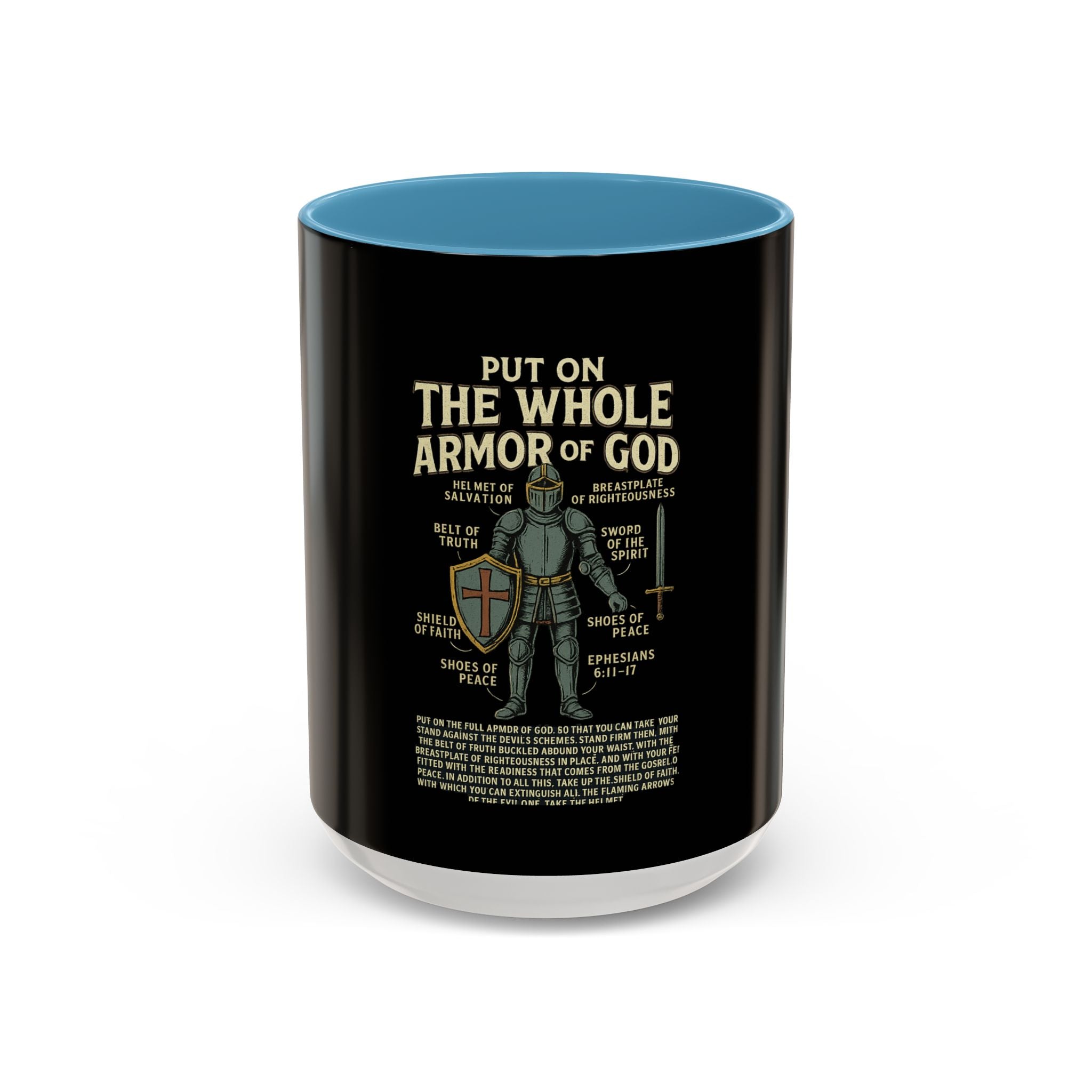 Faith-Inspired Black Coffee Mug