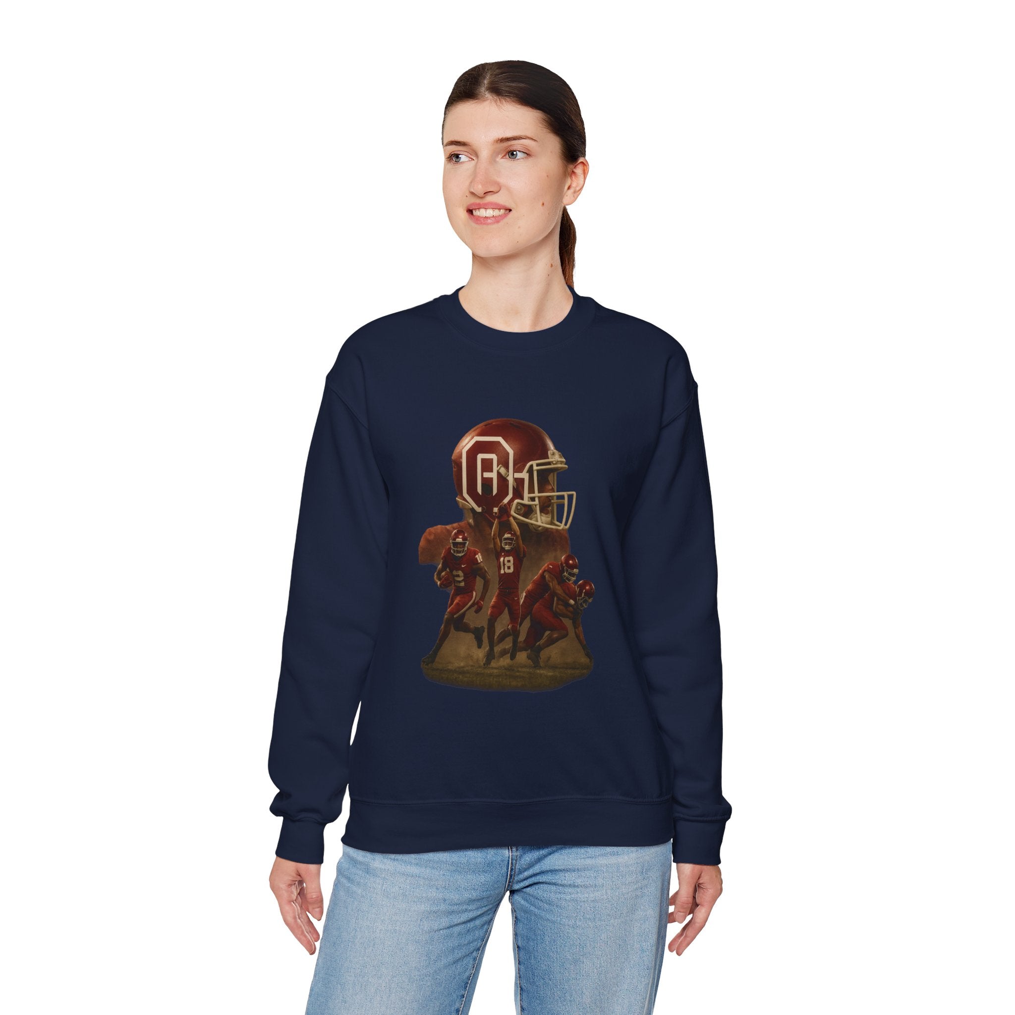 Vintage Football Crewneck Sweatshirt
