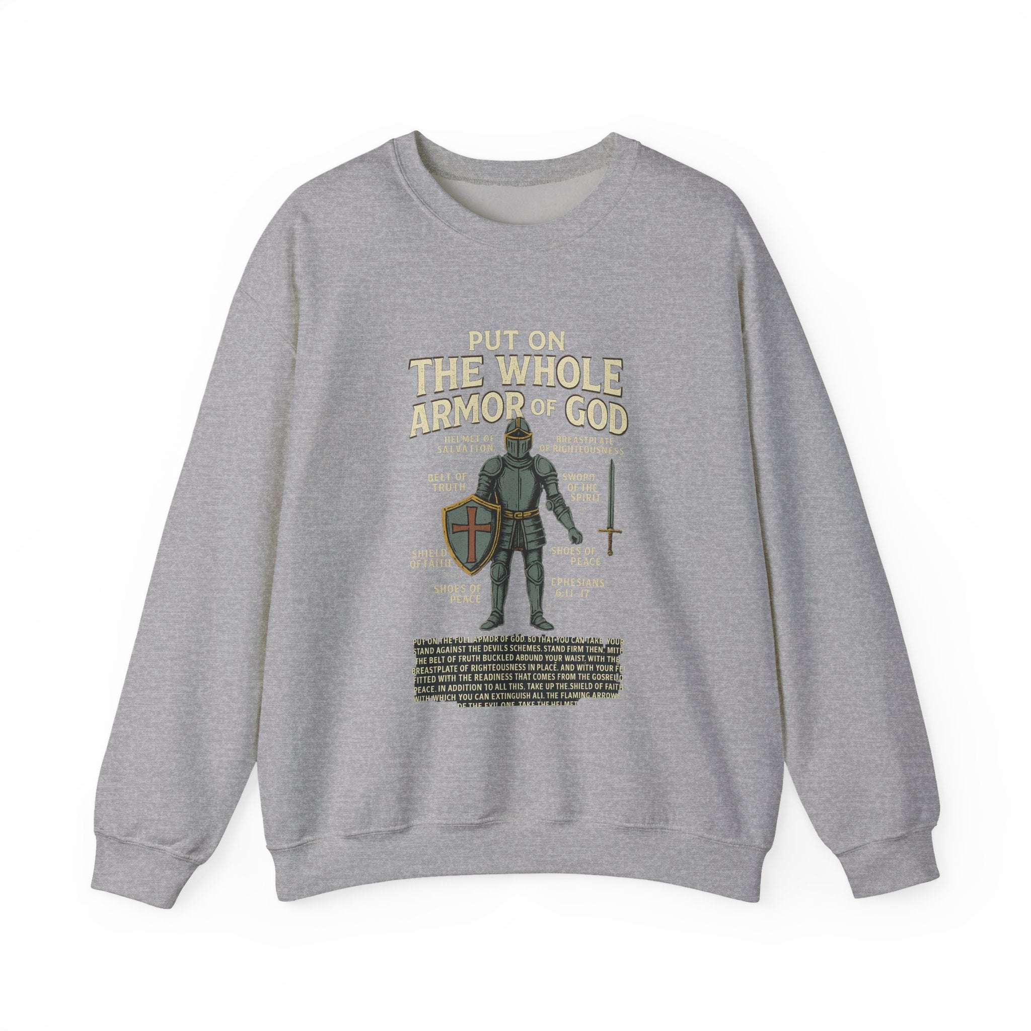 Faith-Inspired Armor of God Crewneck Sweatshirt