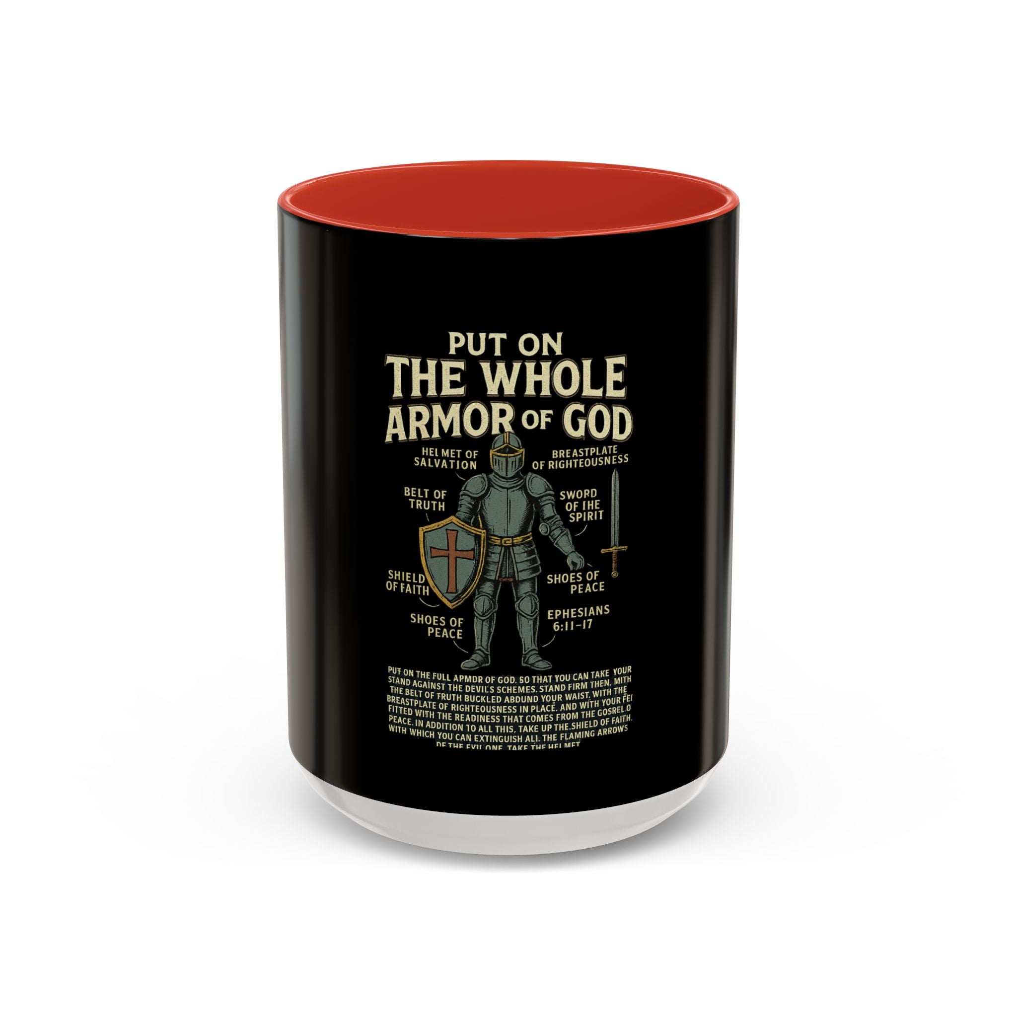 Faith-Inspired Black Coffee Mug