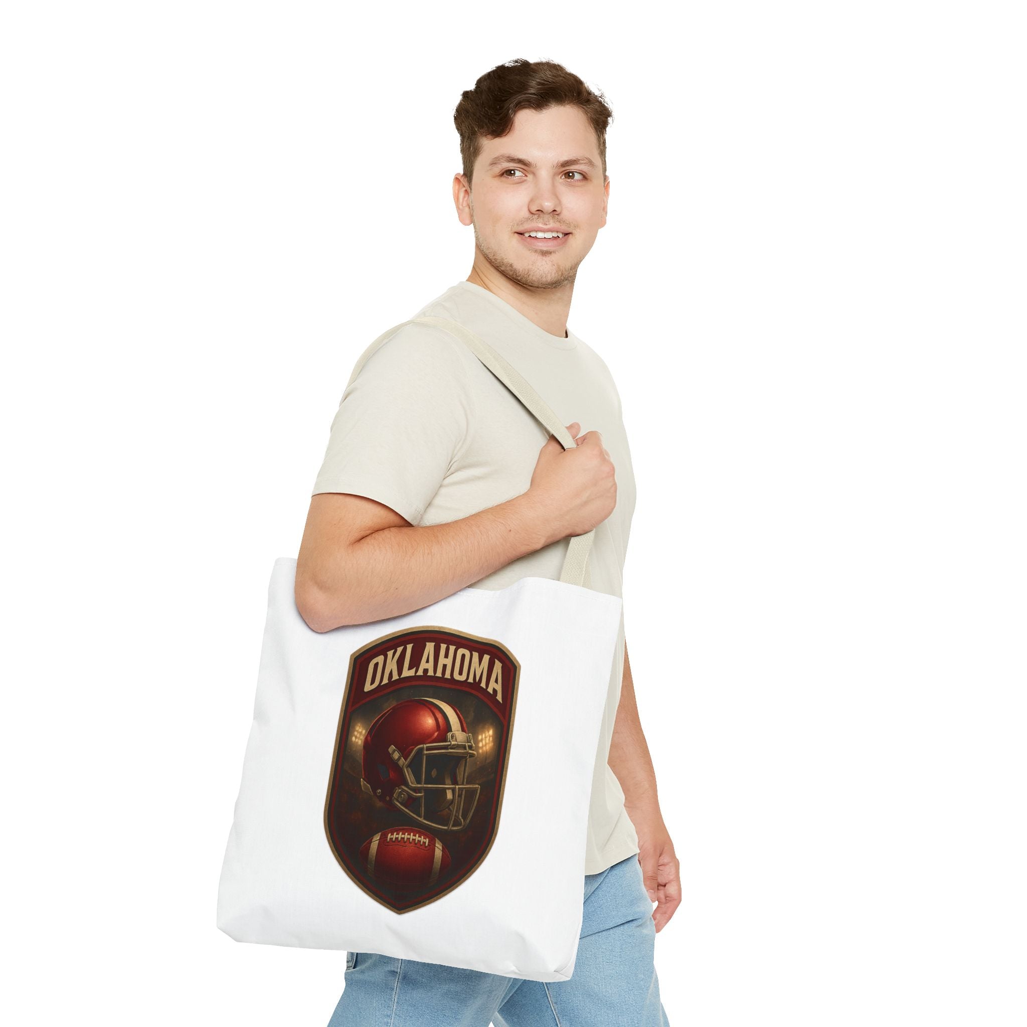 Football Themed Tote Bag, Sports Tote