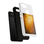 Inspirational Phone Case: Walk in Freedom and Fire