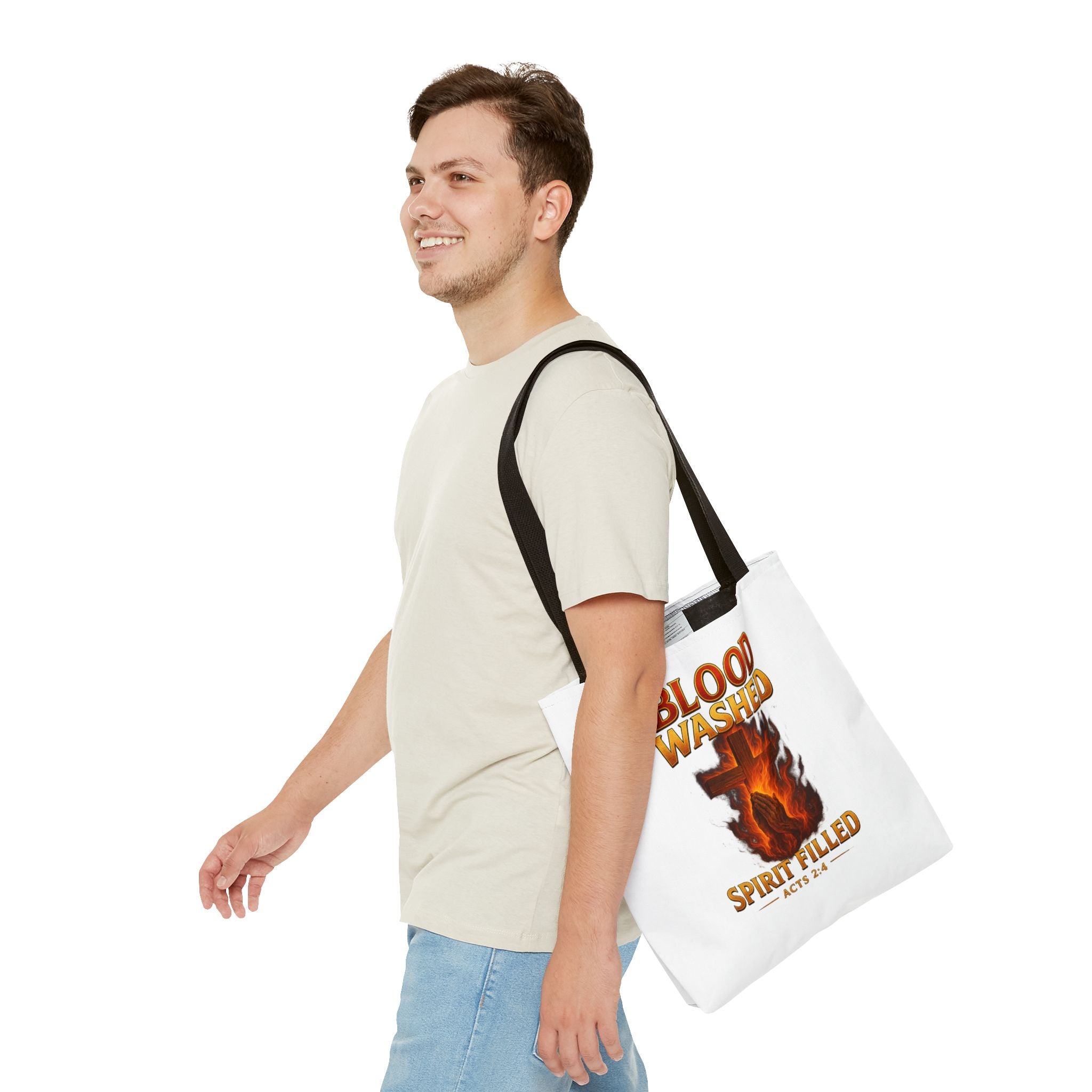 Blood Washed Spirit Filled Tote Bag