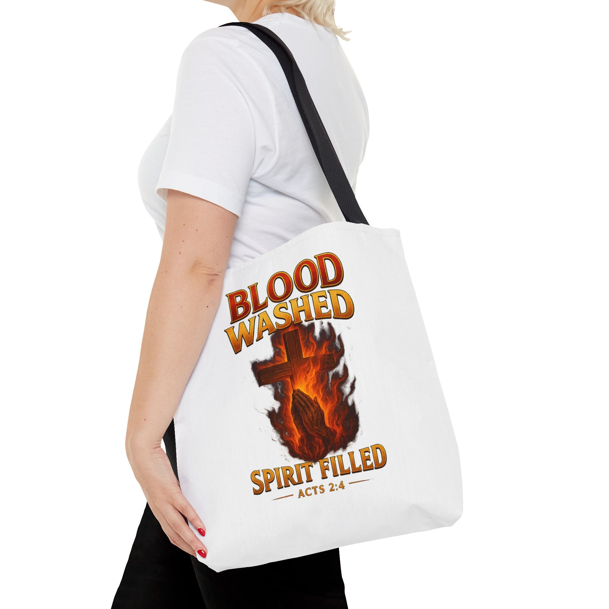 Blood Washed Spirit Filled Tote Bag