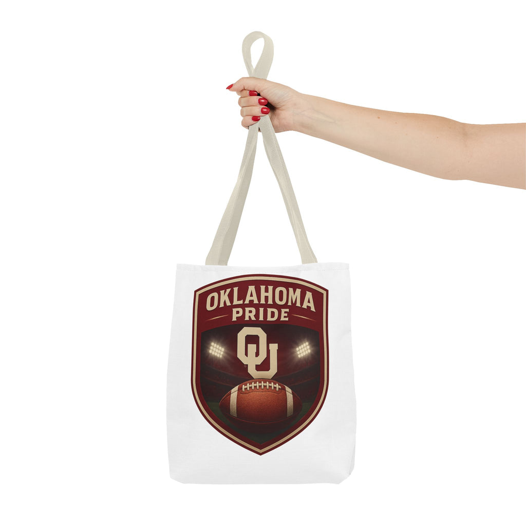 Oklahoma Pride Football Tote Bag