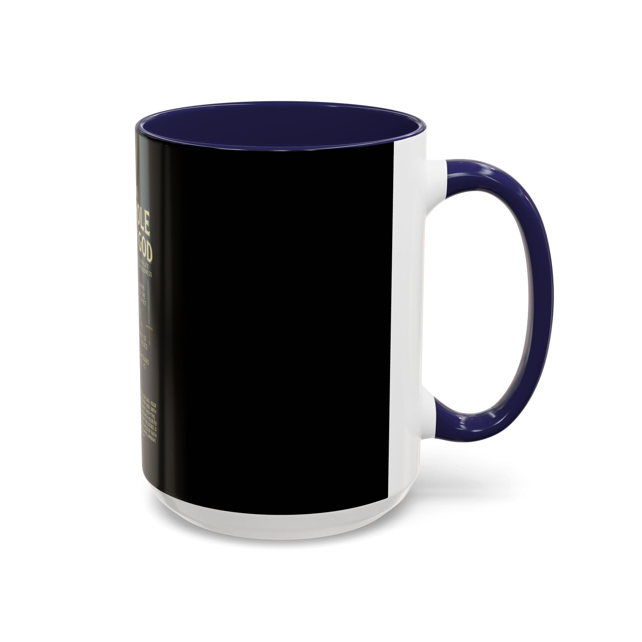 Faith-Inspired Black Coffee Mug