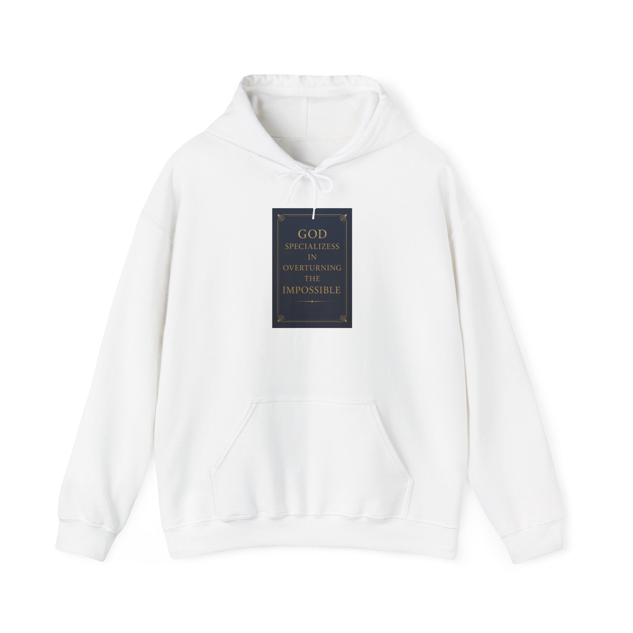 Inspirational God Quote Hoodie, Cozy Sweatshirt for Faith, Religion Gift, Spiritual Wear, Unisex Hooded Sweatshirt