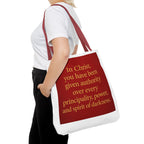 Faith-Inspired Tote Bag, Scripture Bag