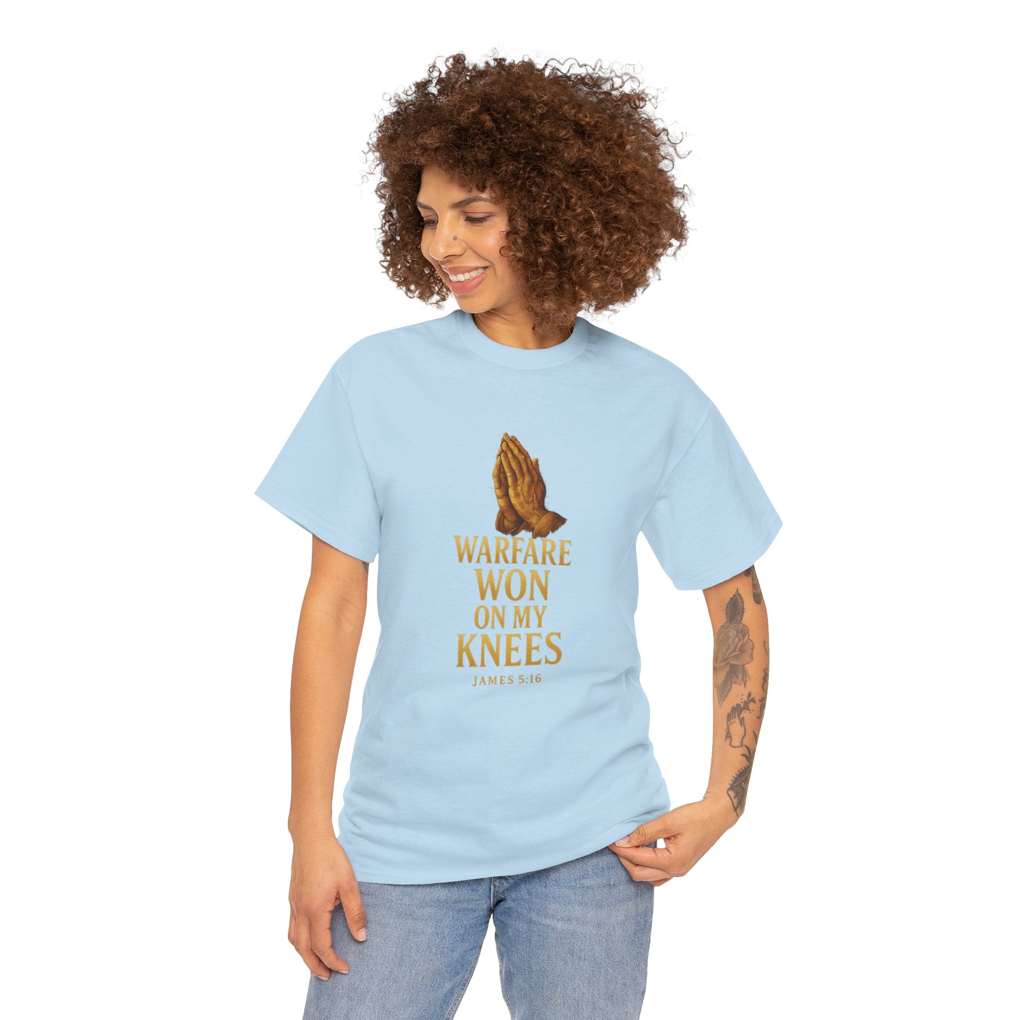 Warfare Won on My Knees Unisex Tee