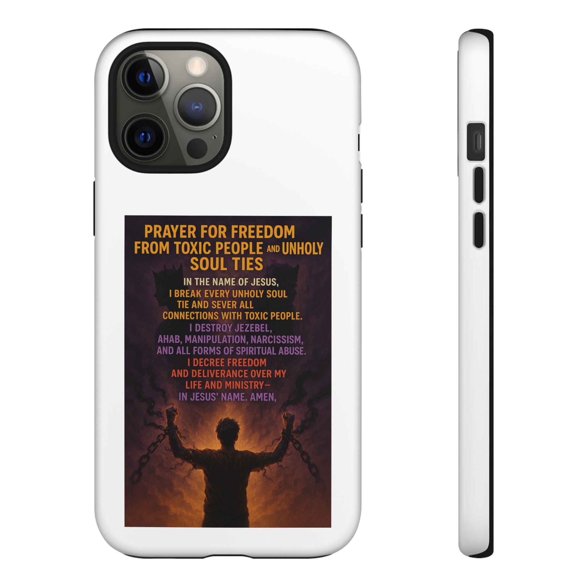 Tough Cases: Empowering Phone Case with Inspirational Prayer