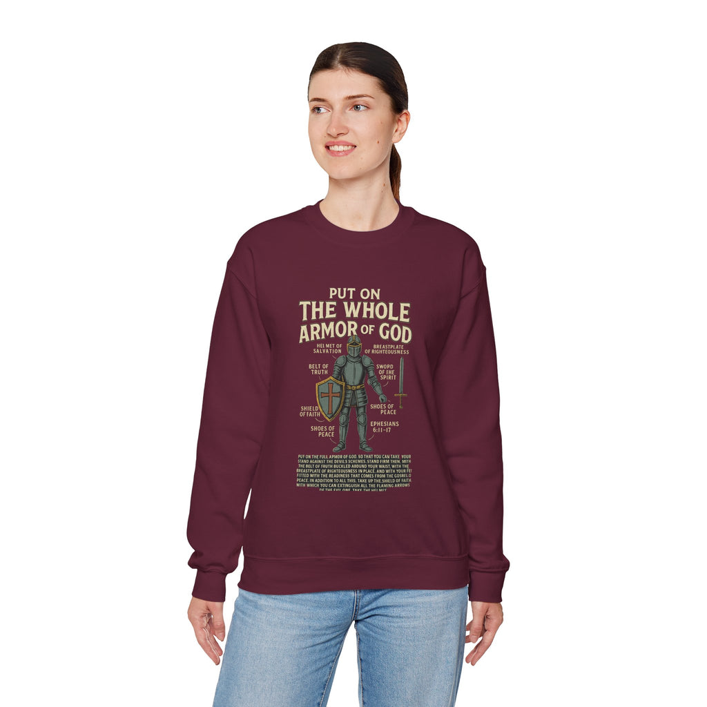 Faith-Inspired Armor of God Crewneck Sweatshirt