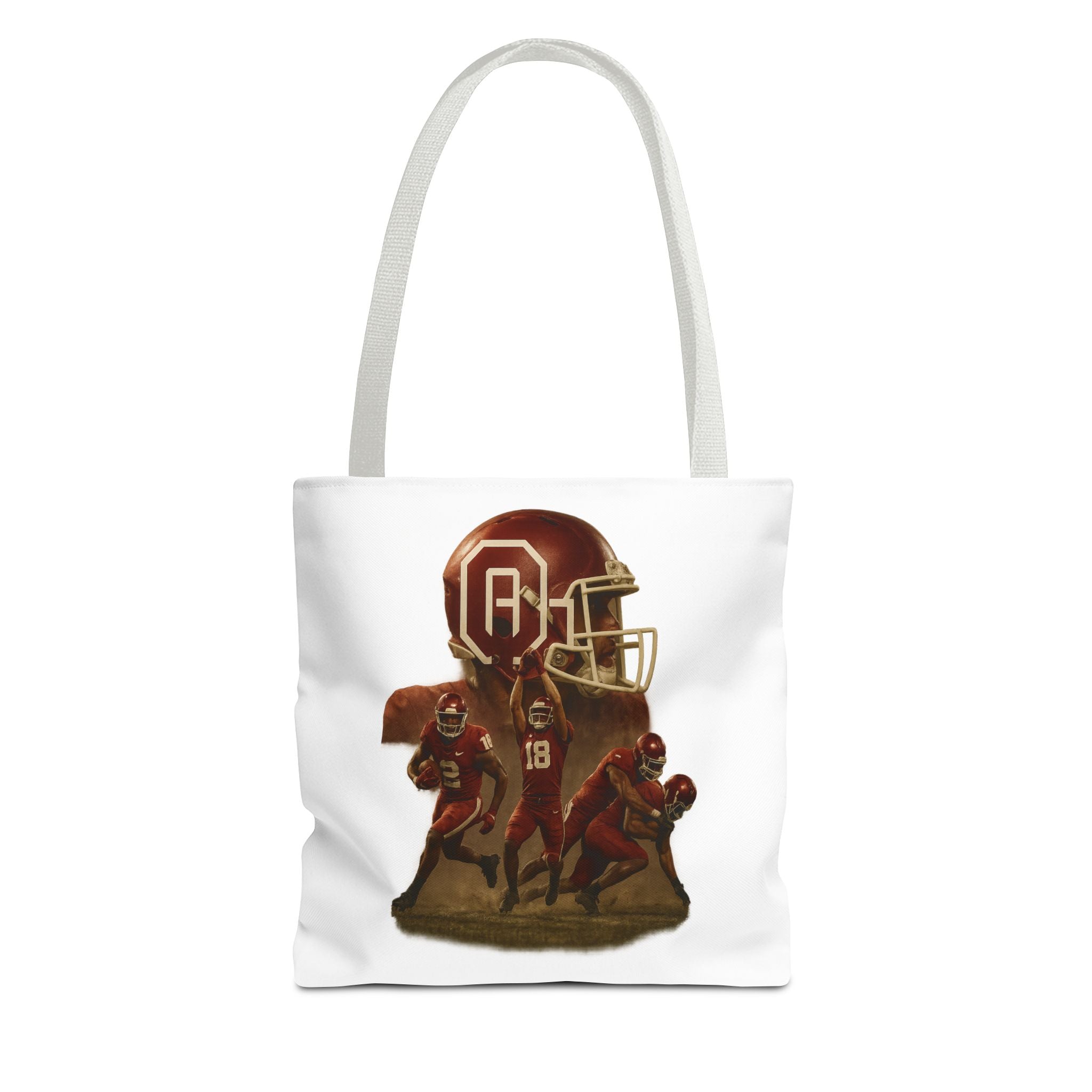 Sporty Tote Bag with Football Design