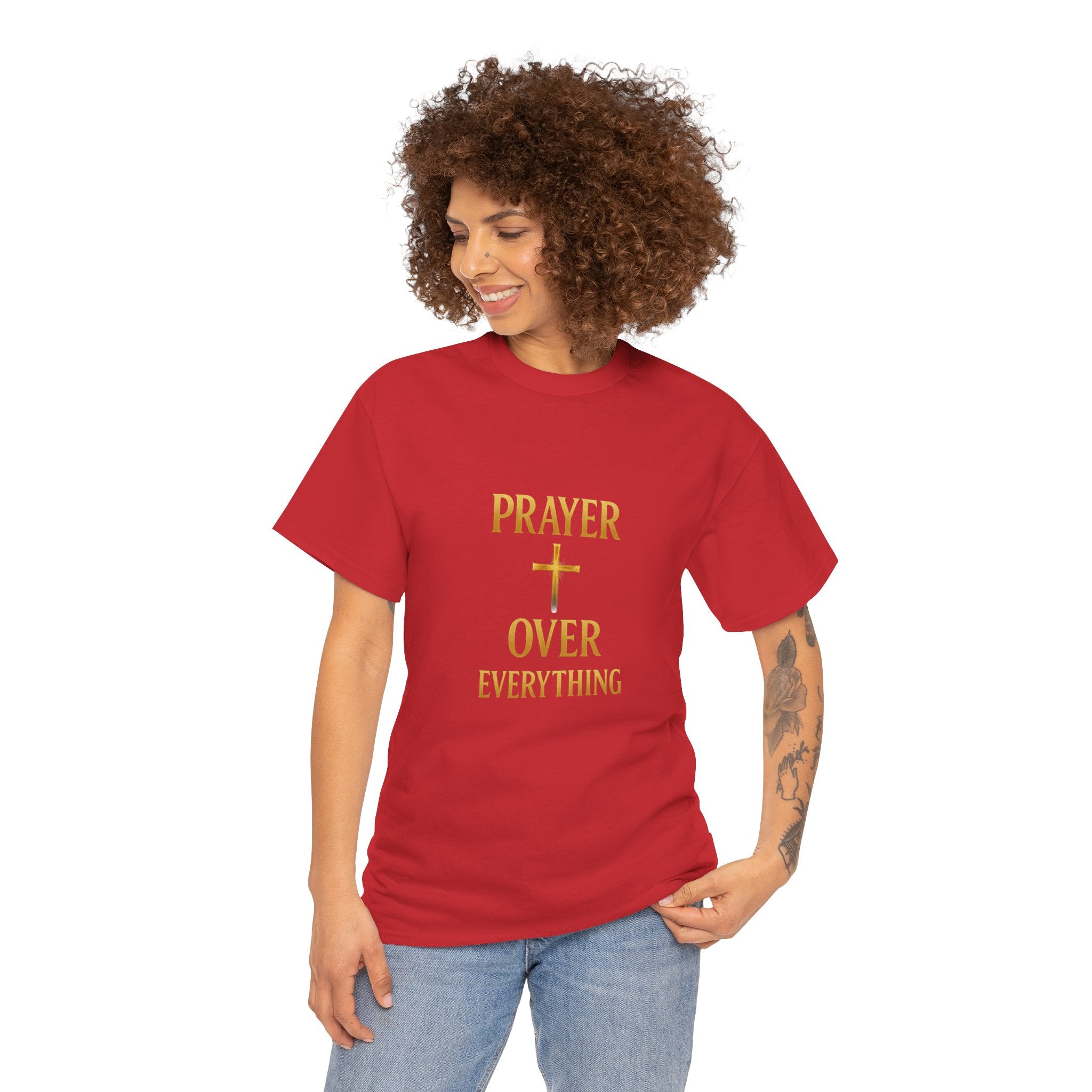 Prayer Over Everything Unisex Heavy Cotton Tee