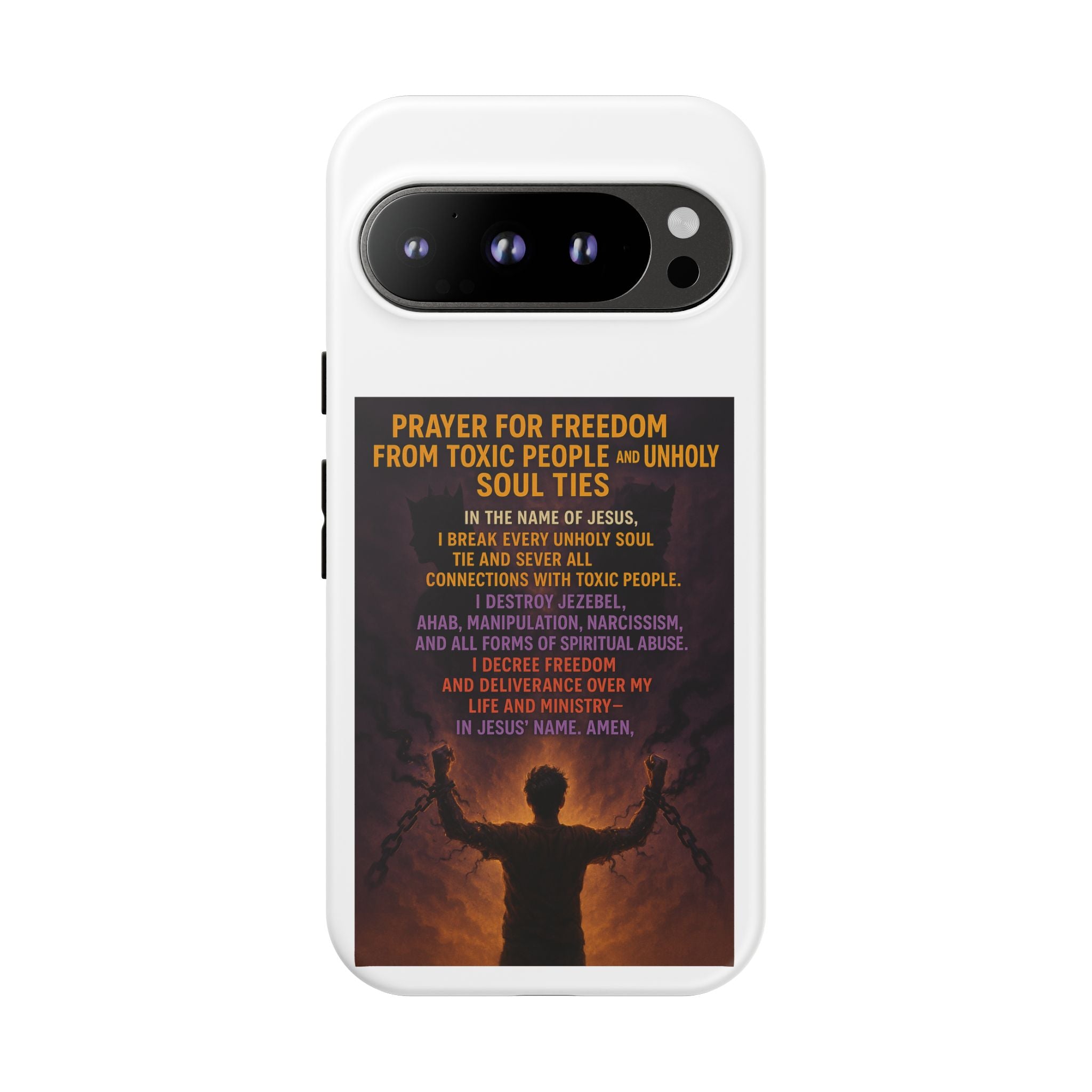 Tough Cases: Empowering Phone Case with Inspirational Prayer