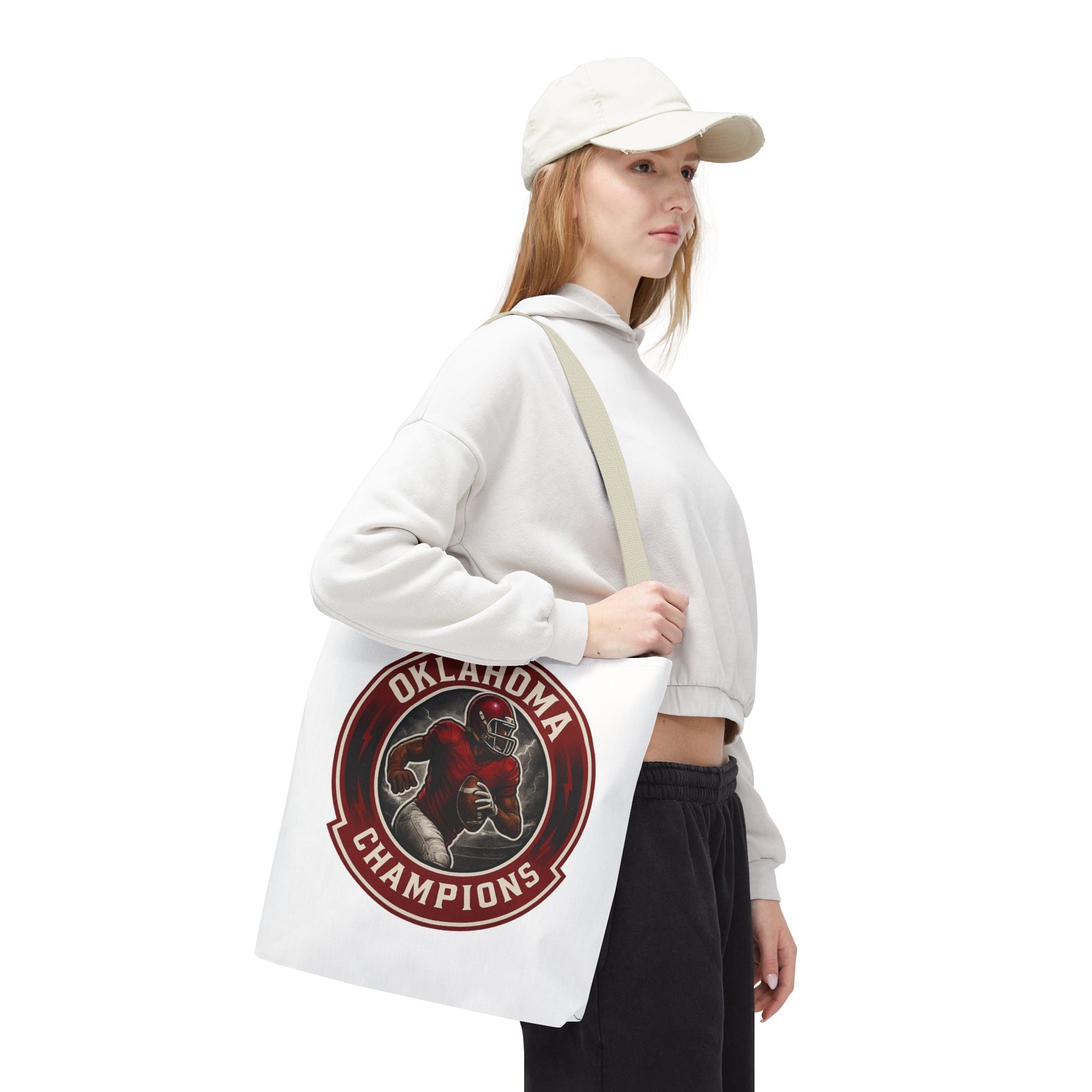 Oklahoma Champions Tote Bag, Sports Fan Tote