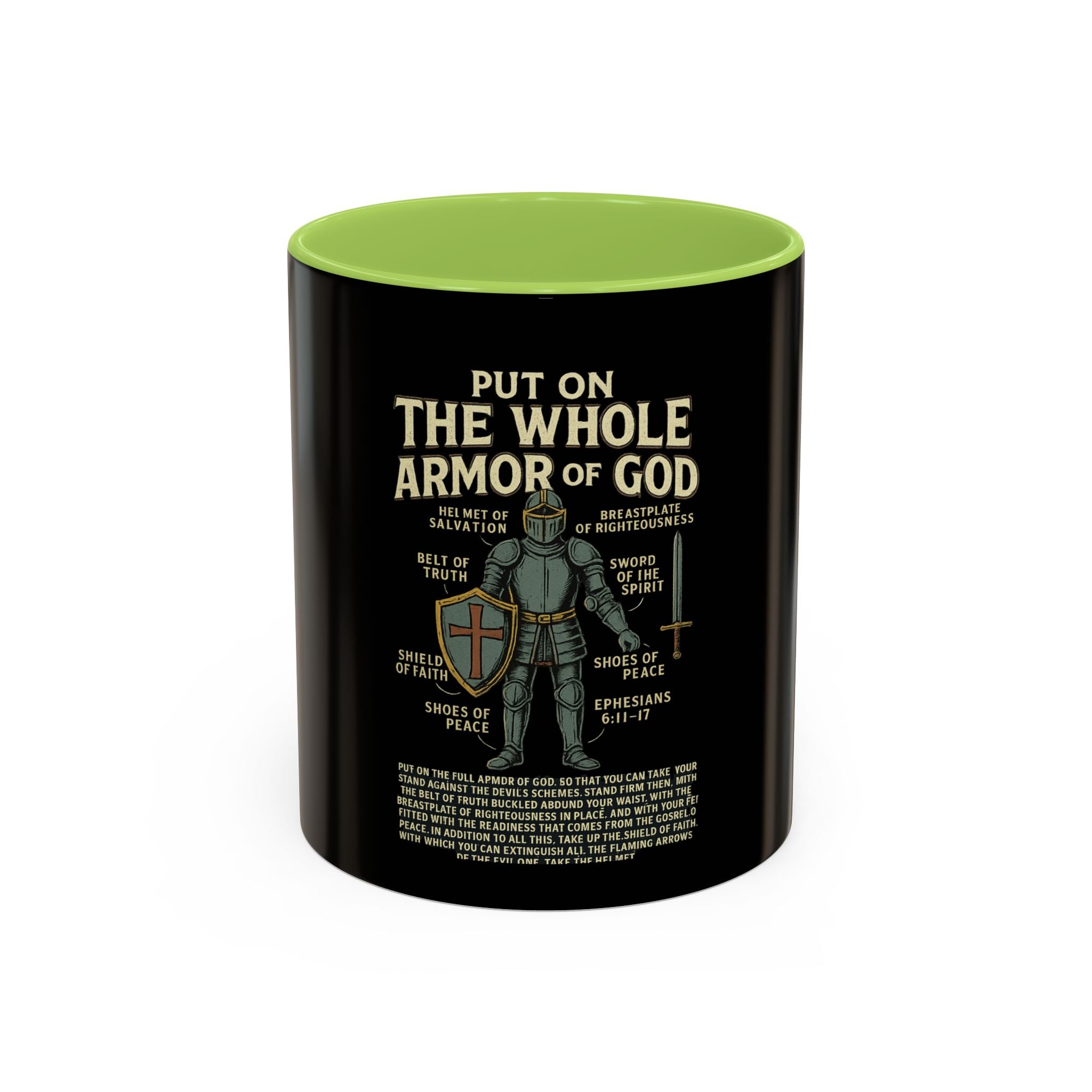 Faith-Inspired Black Coffee Mug