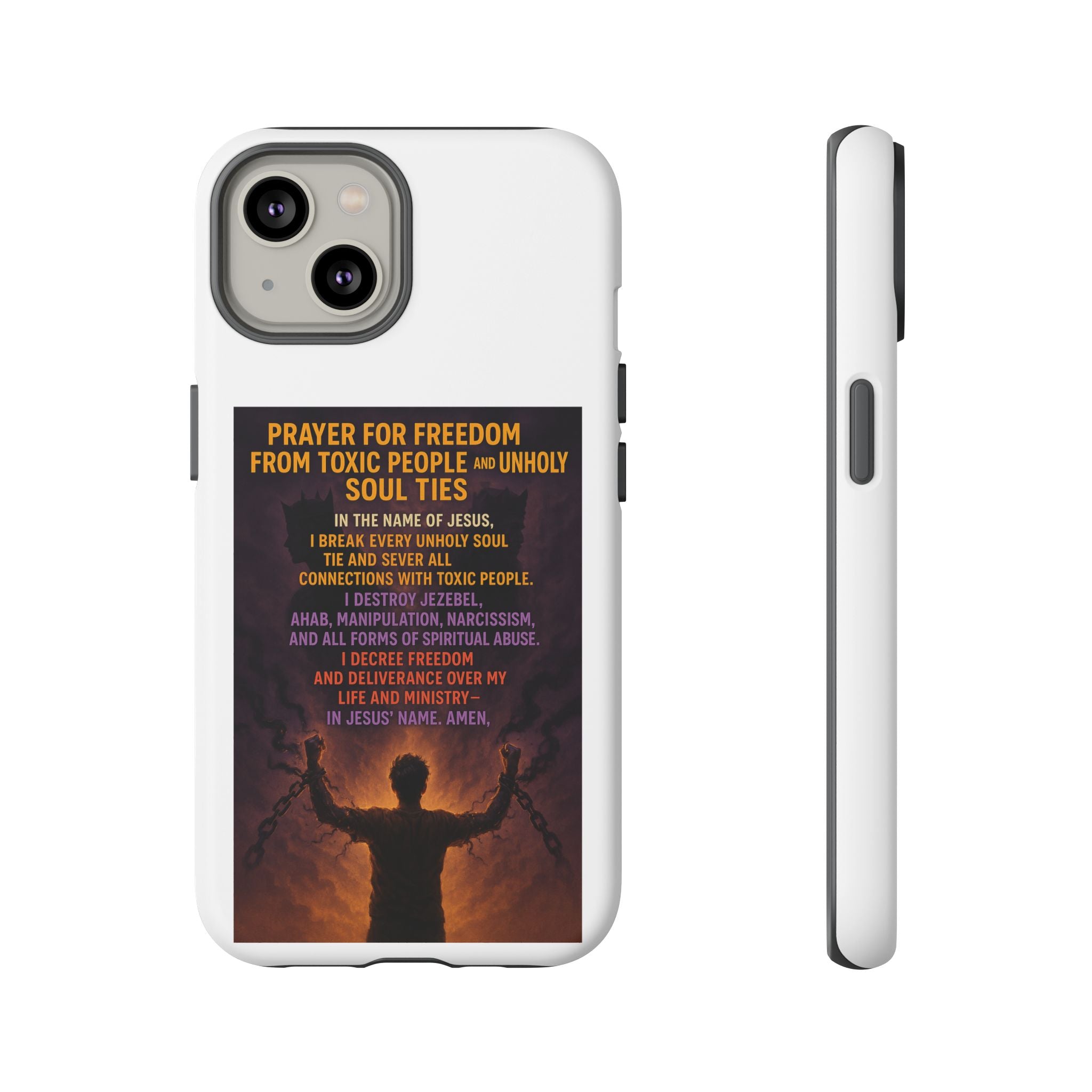 Tough Cases: Empowering Phone Case with Inspirational Prayer