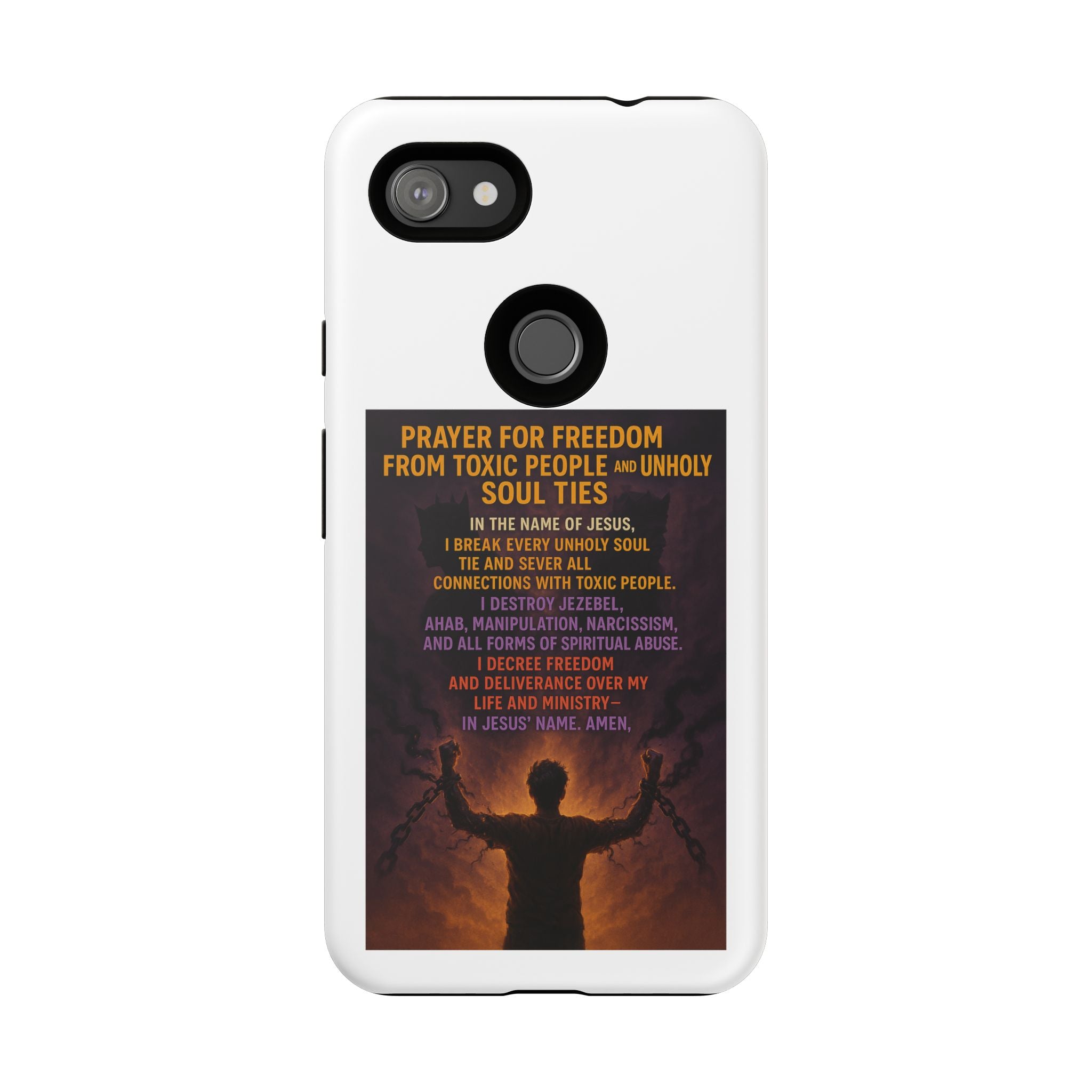 Tough Cases: Empowering Phone Case with Inspirational Prayer