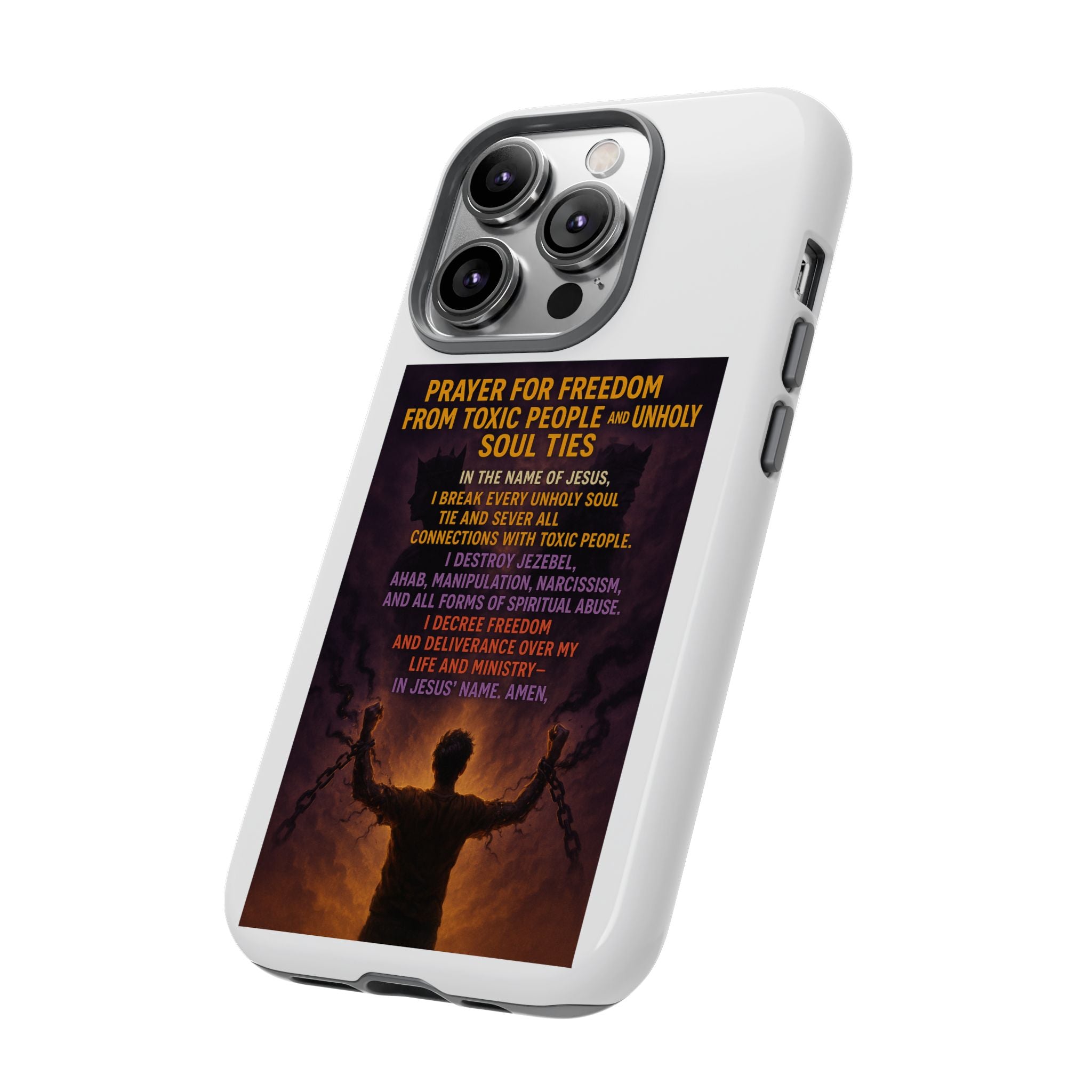 Tough Cases: Empowering Phone Case with Inspirational Prayer