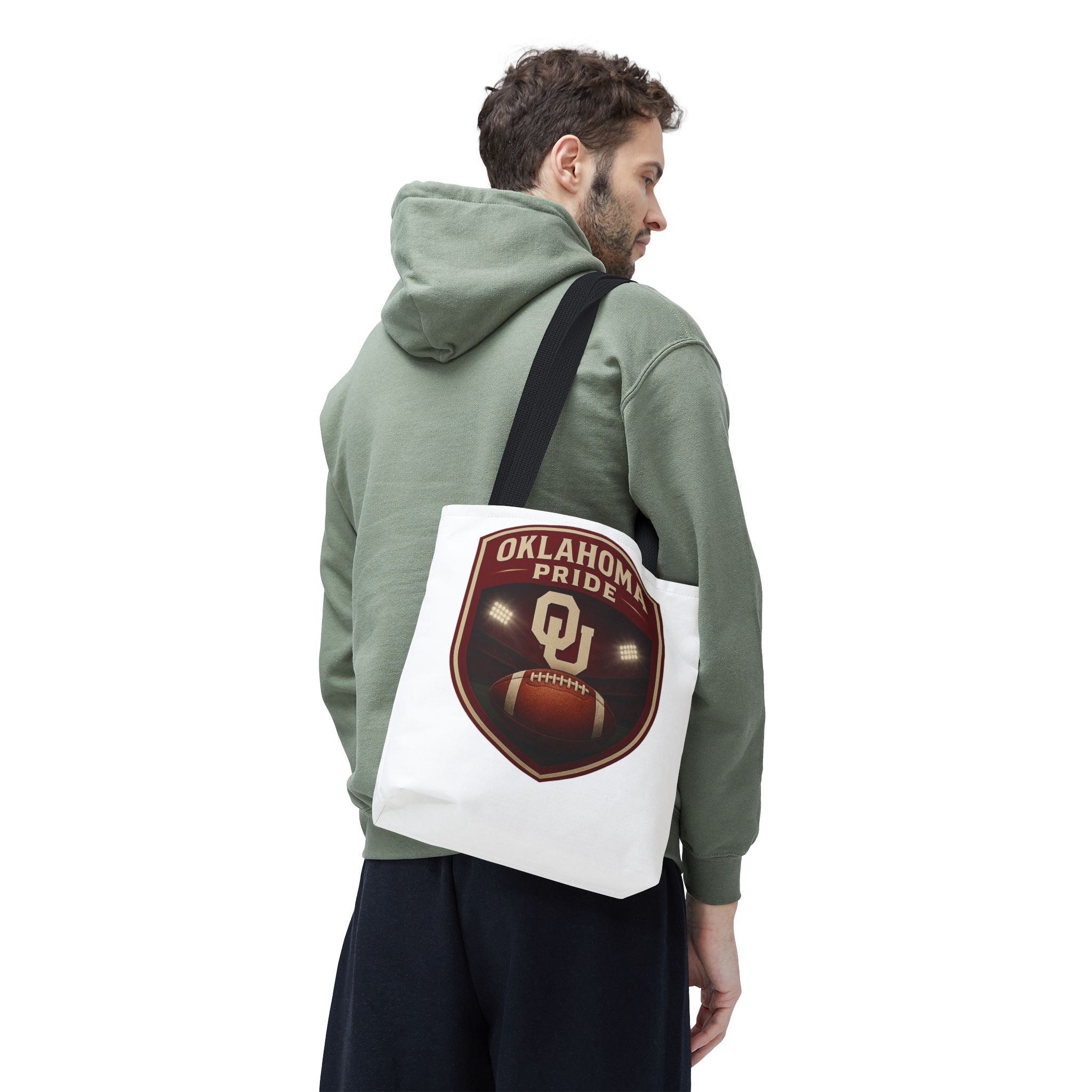 Oklahoma Pride Football Tote Bag