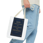 Inspirational Tote Bag, Motivational Quote Bag