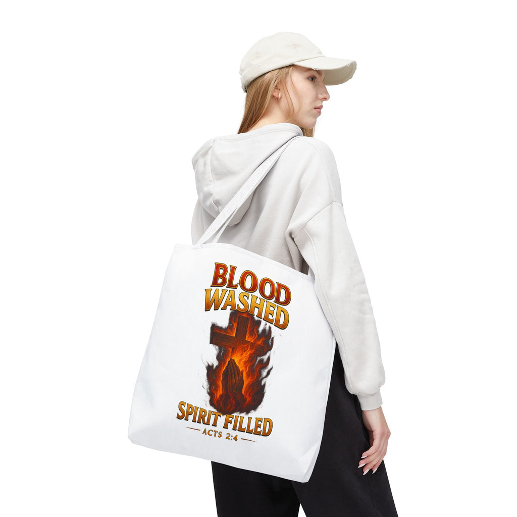 Blood Washed Spirit Filled Tote Bag