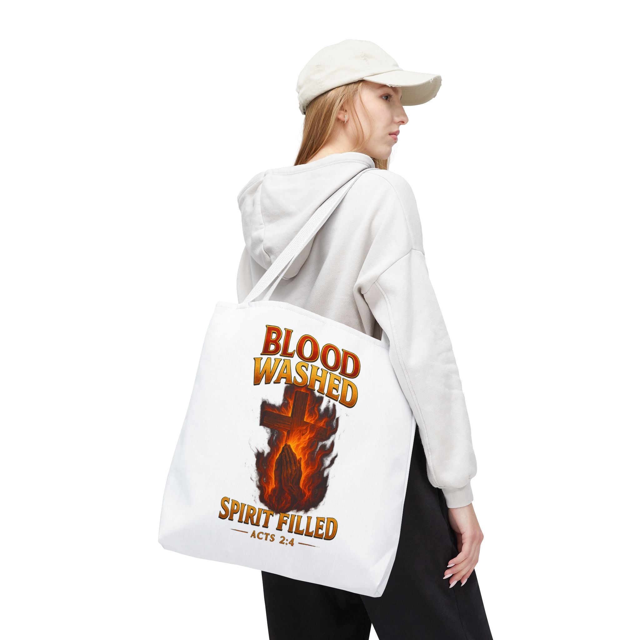 Blood Washed Spirit Filled Tote Bag