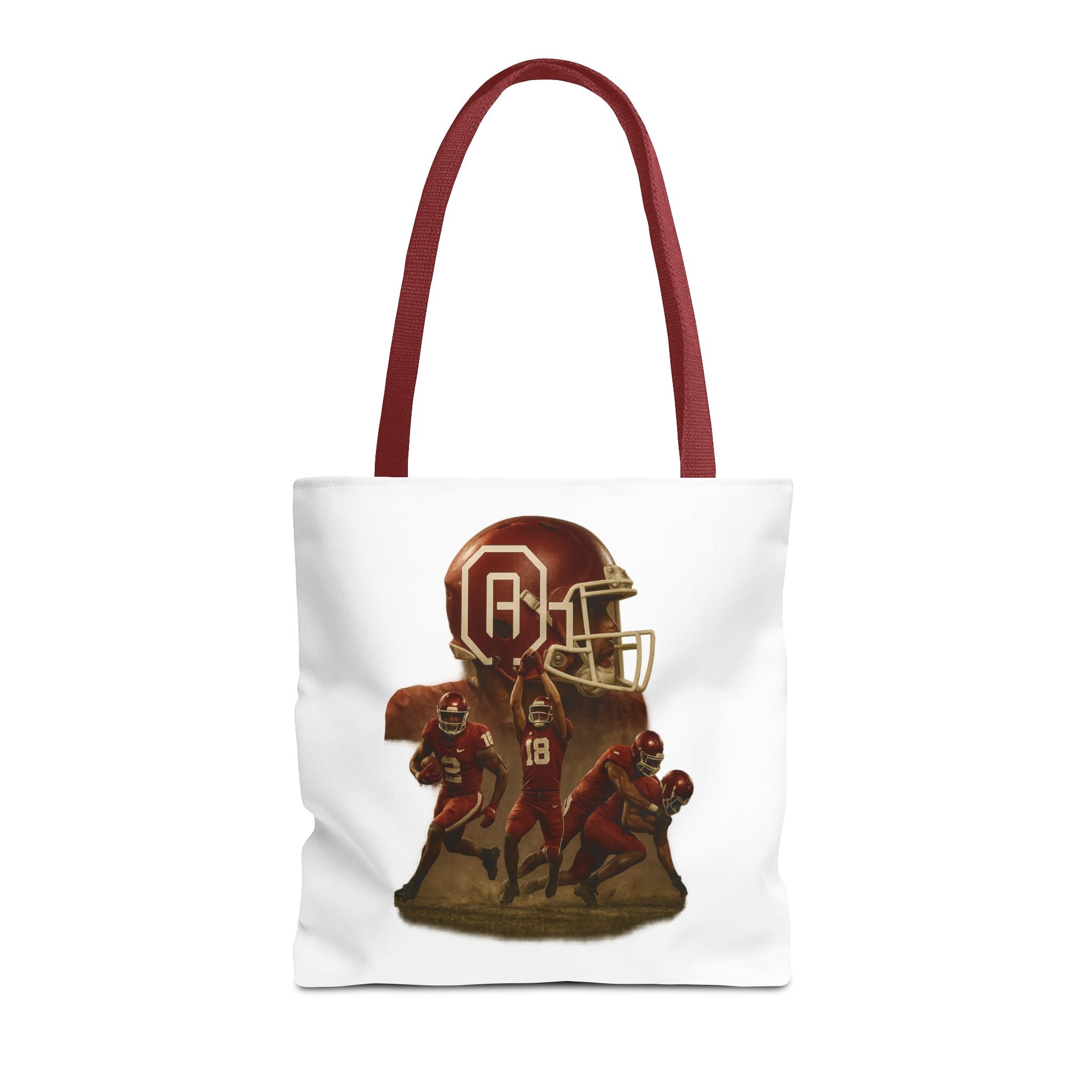 Sporty Tote Bag with Football Design