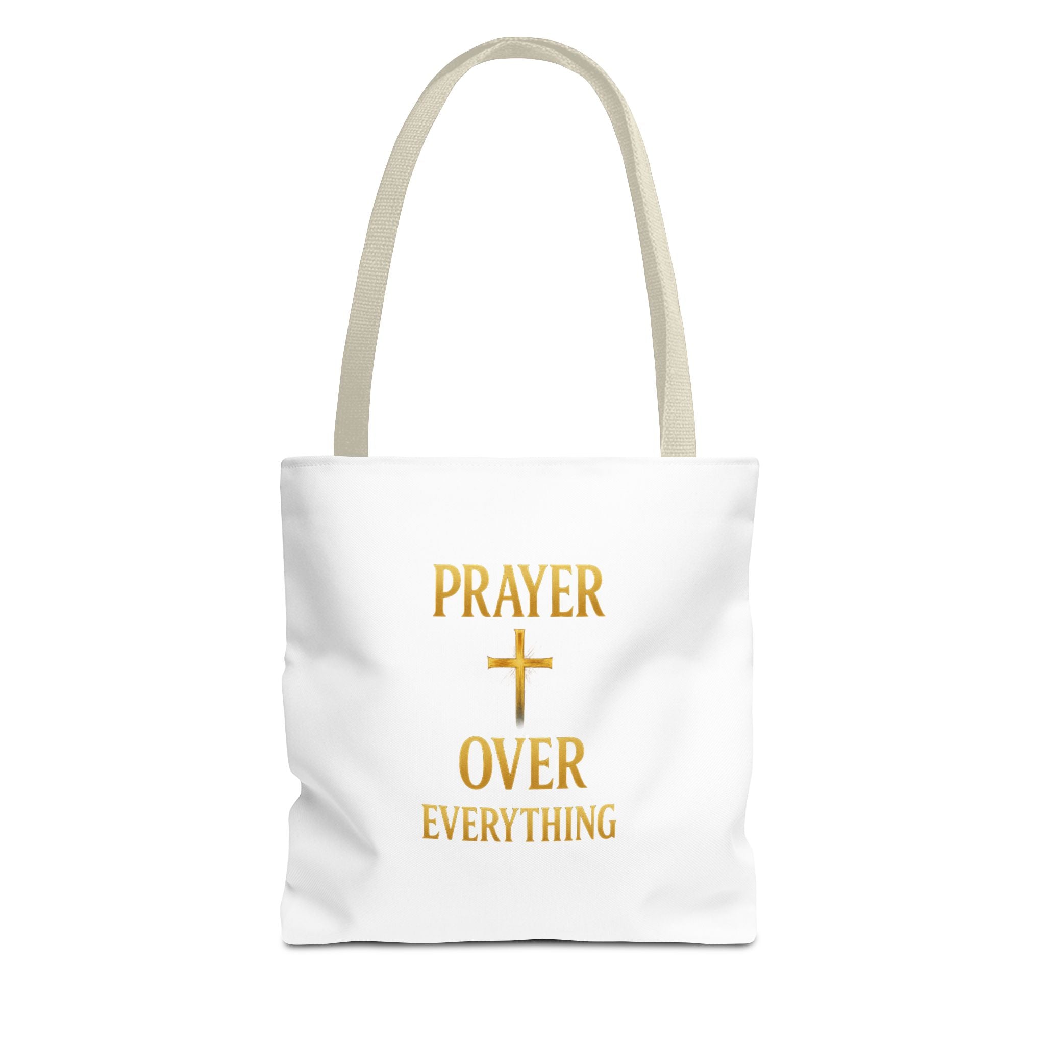 Faith-Inspired Tote Bag - "Prayer Over Everything"
