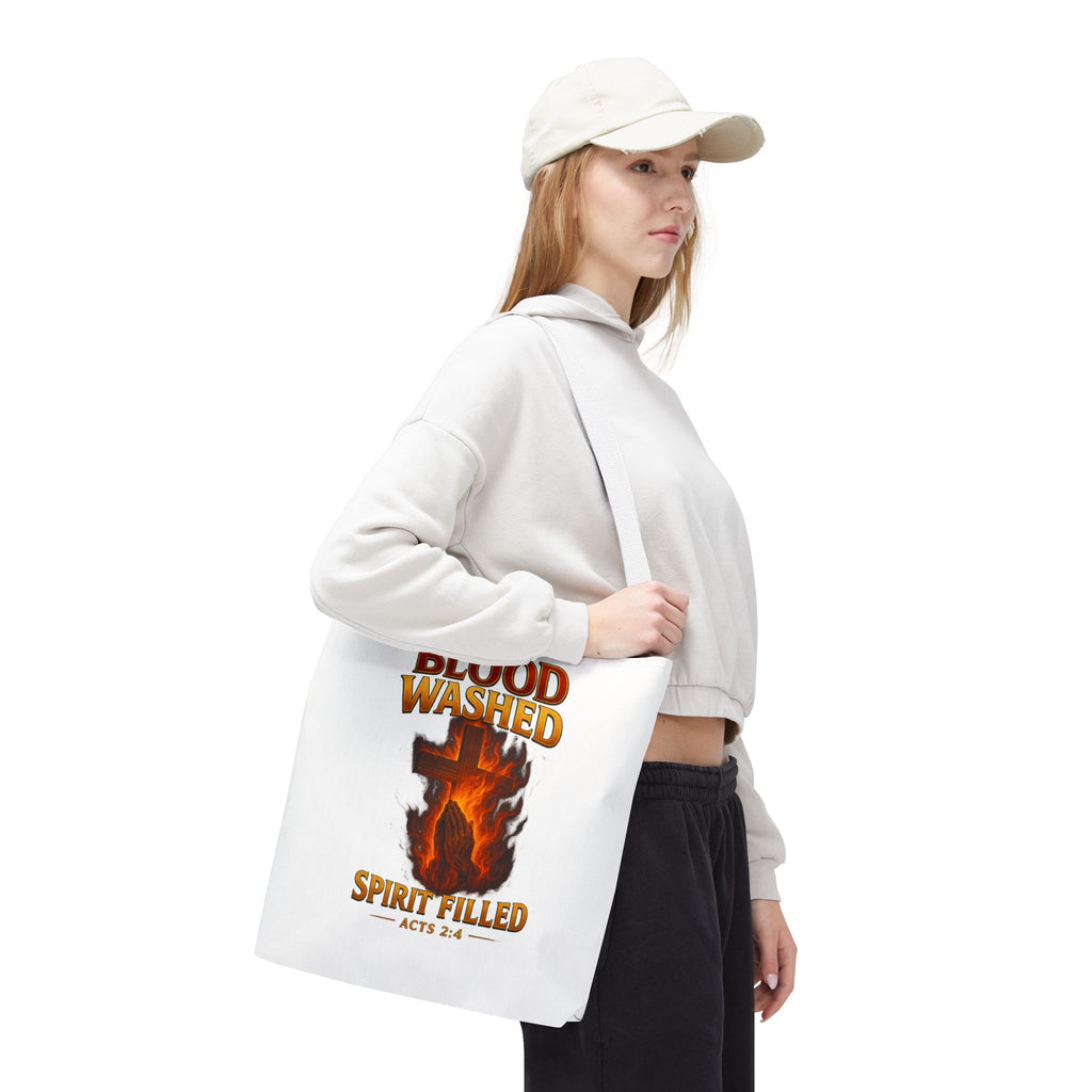 Blood Washed Spirit Filled Tote Bag