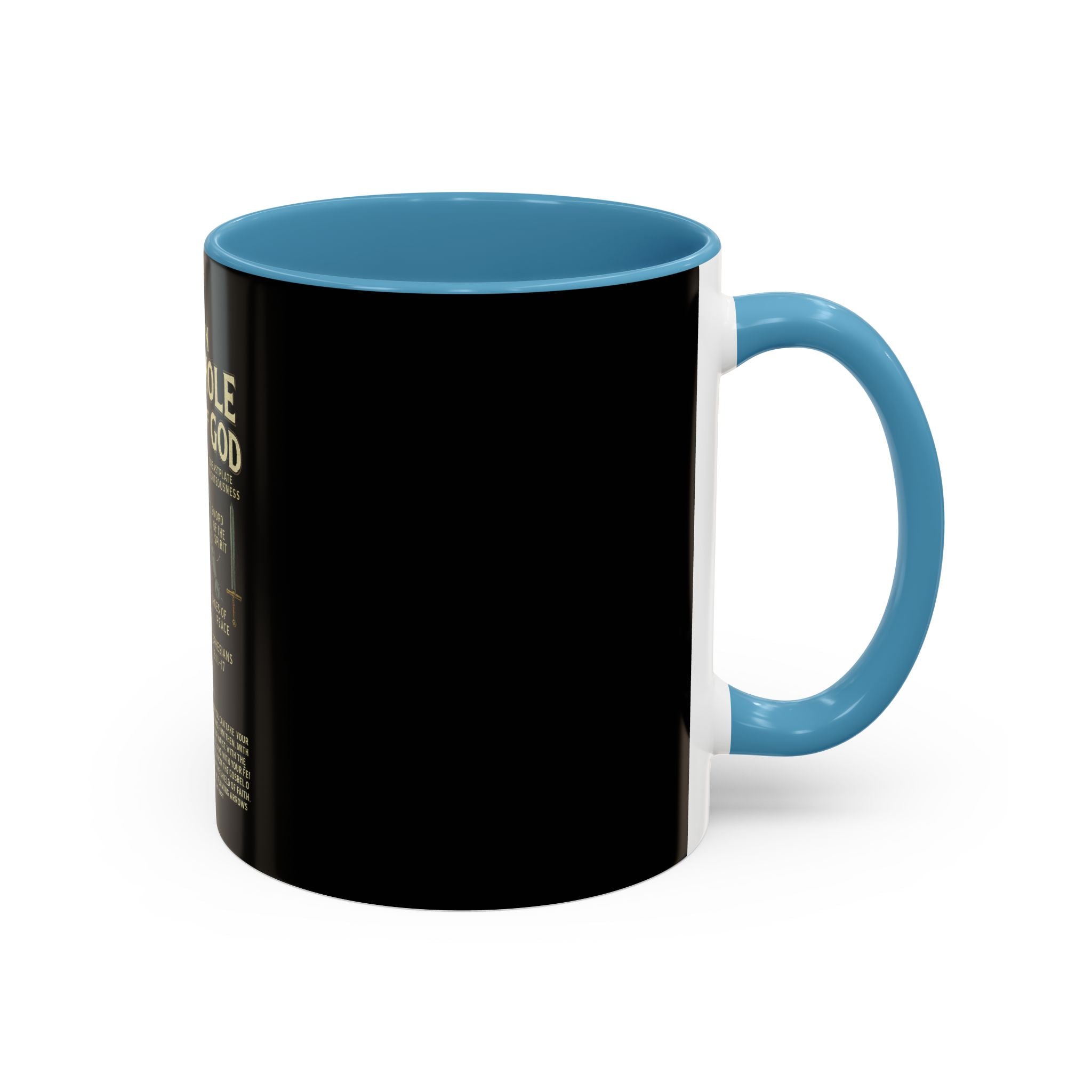 Faith-Inspired Black Coffee Mug